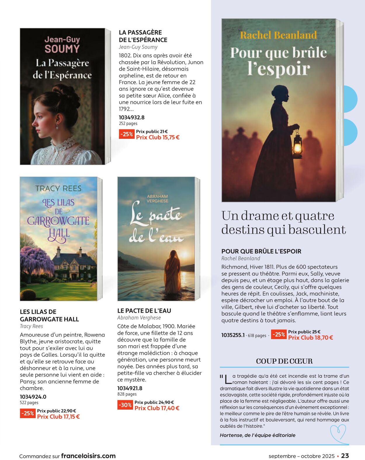 Catalogue France Loisirs 01.08.2025 - 30.09.2025