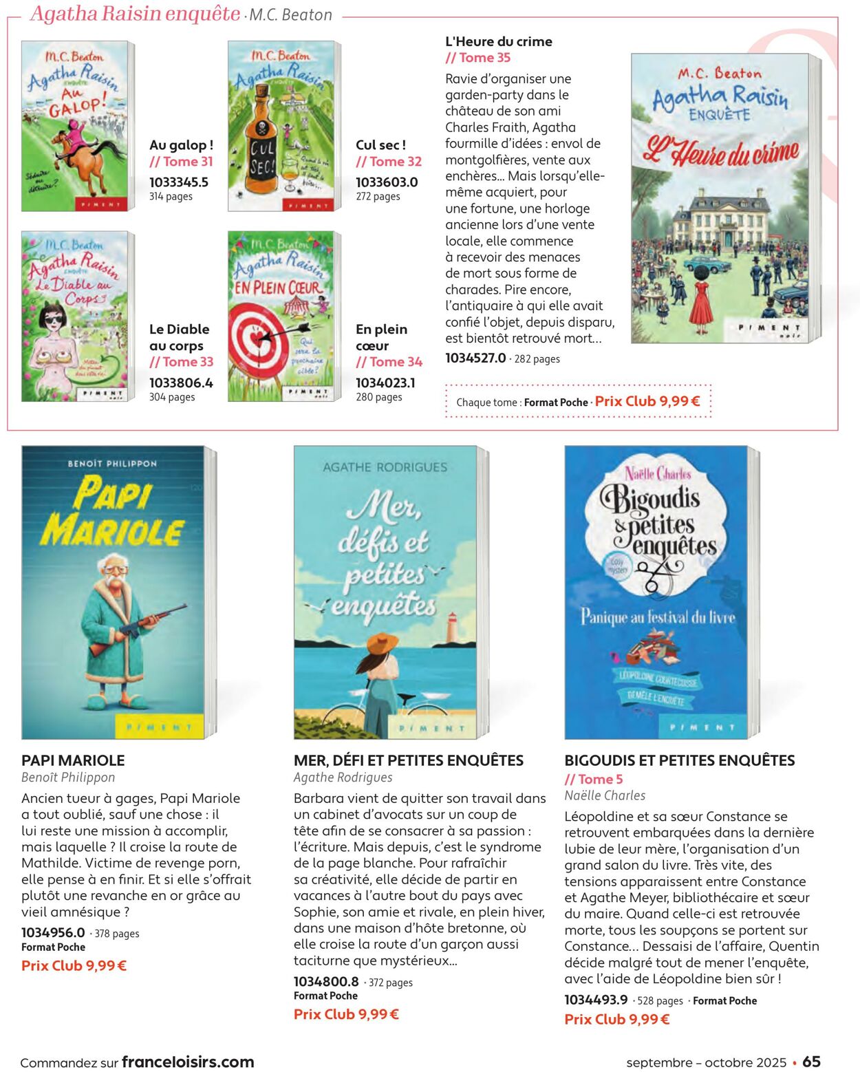 Catalogue France Loisirs 01.08.2025 - 30.09.2025