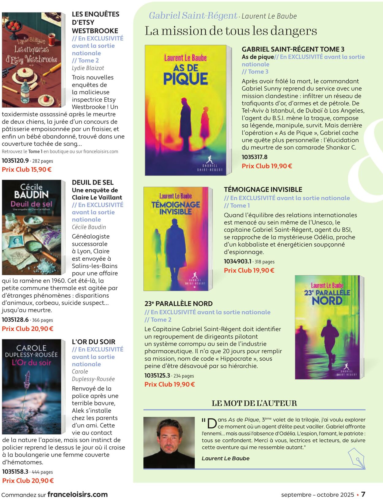 Catalogue France Loisirs 01.08.2025 - 30.09.2025