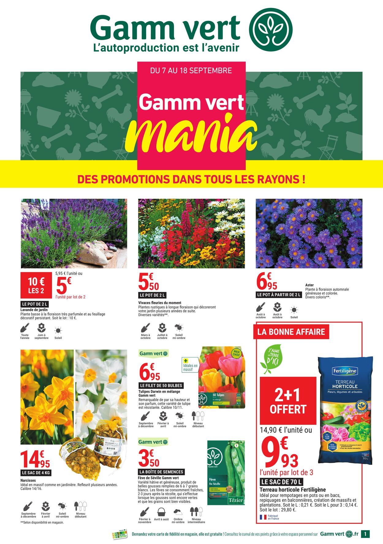 Catalogue Gamm Vert 07.09.2022 - 18.09.2022