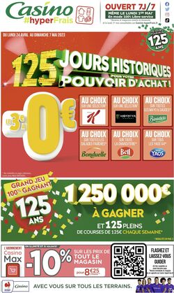 Catalogue Casino #hyper Frais 24.04.2023 - 07.05.2023