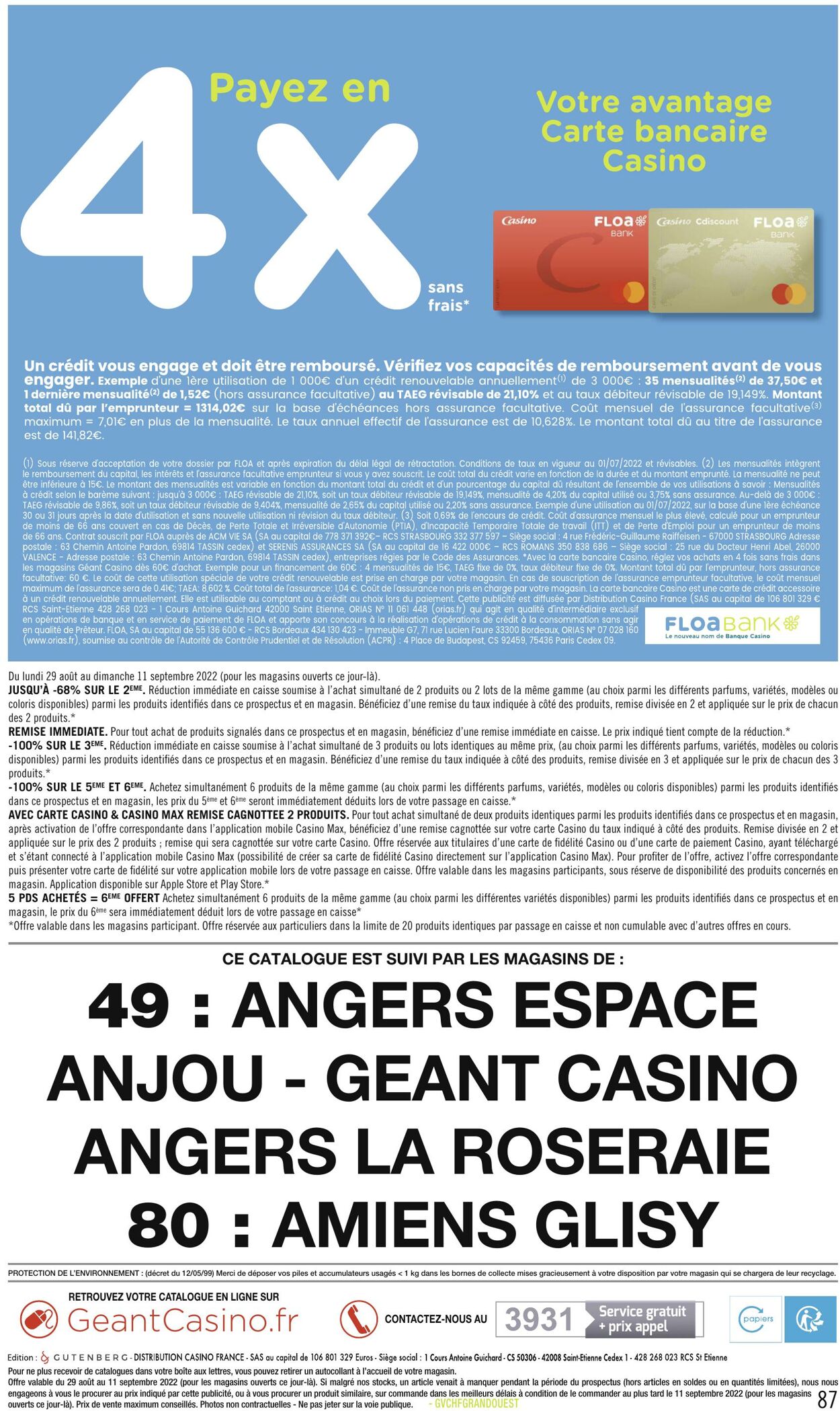 Catalogue Casino #hyper Frais 29.08.2022 - 11.09.2022