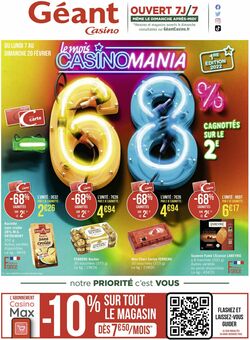 Catalogue Géant Casino 07.02.2022-20.02.2022