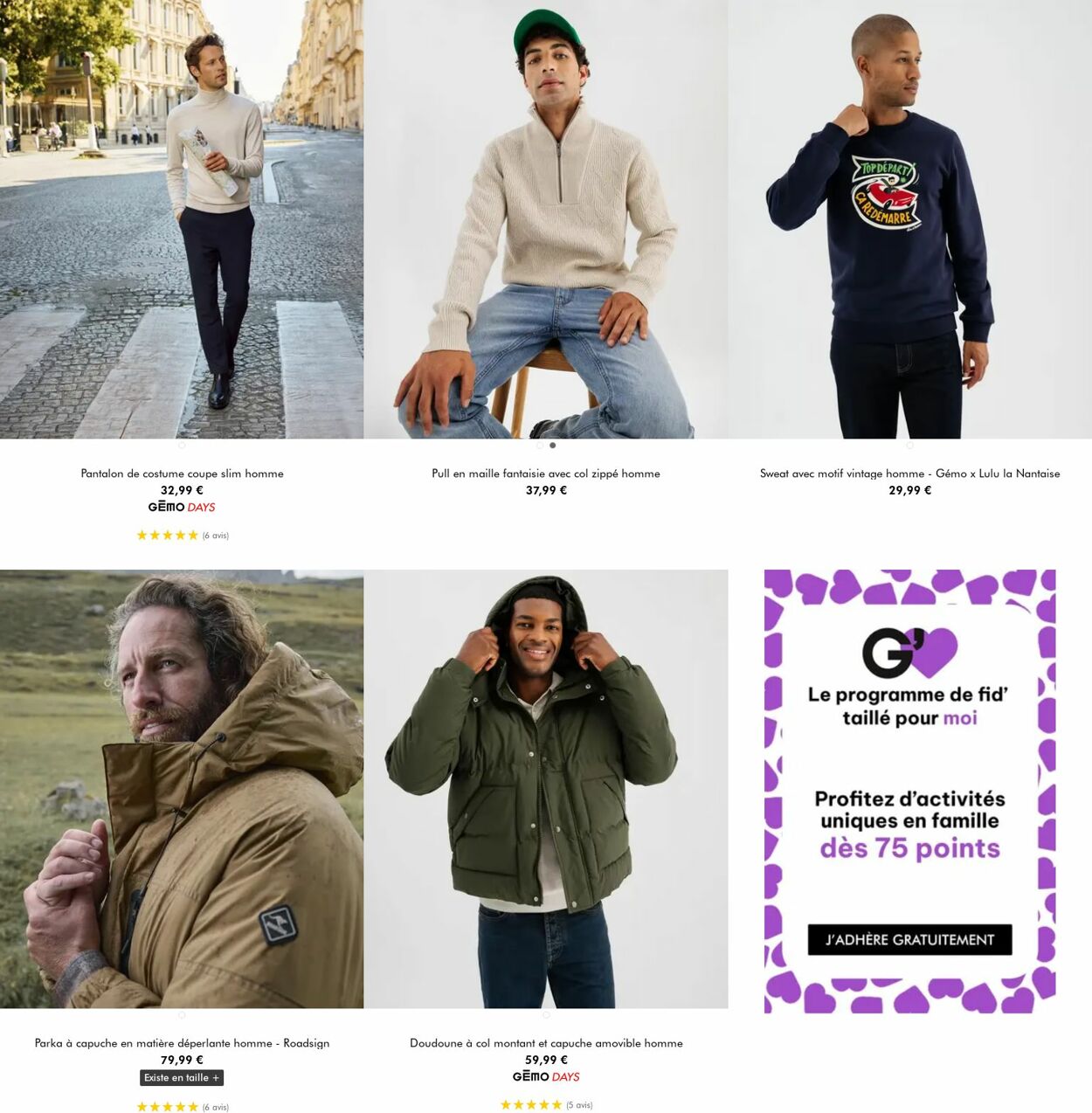 Catalogue Gémo 17.12.2025 - 30.12.2025