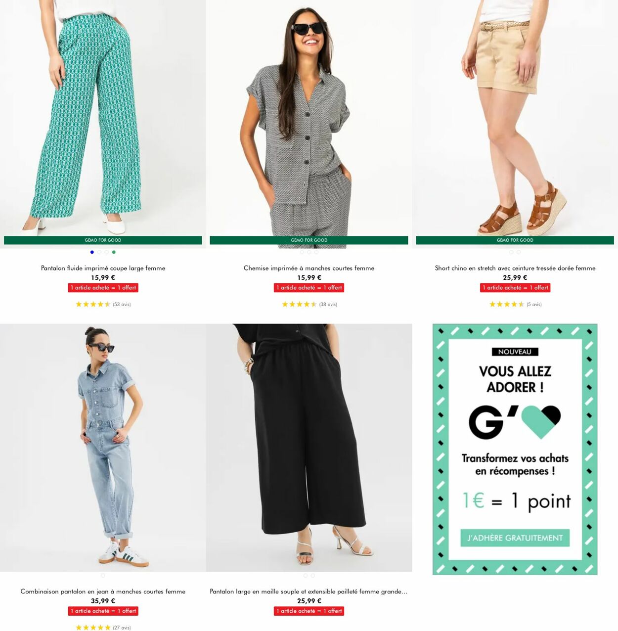 Catalogue Gémo 30.07.2025 - 12.08.2025