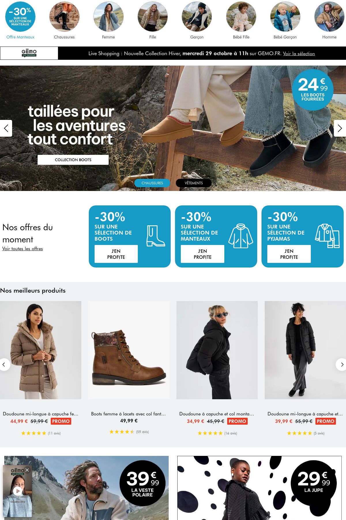 Catalogue Gémo 29.10.2025 - 11.11.2025