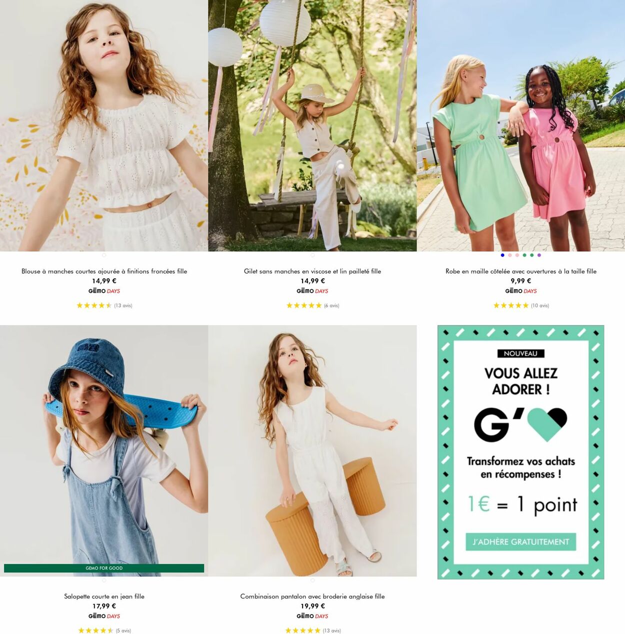 Catalogue Gémo 18.06.2025 - 01.07.2025