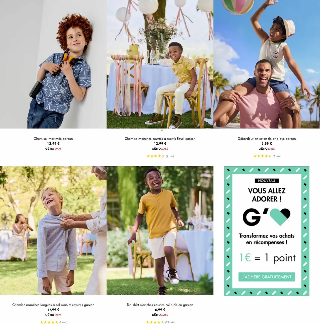 Catalogue Gémo 18.06.2025 - 01.07.2025