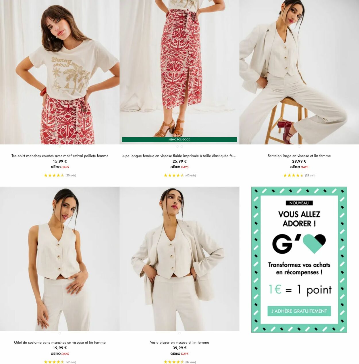 Catalogue Gémo 18.06.2025 - 01.07.2025