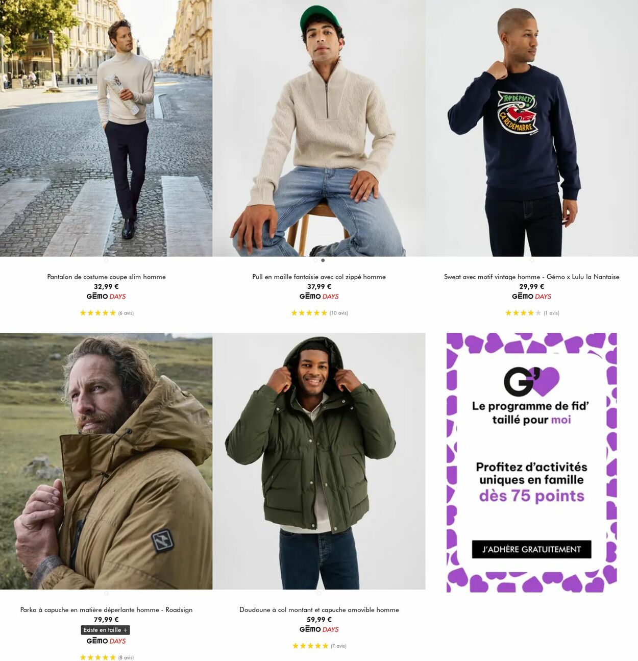 Catalogue Gémo 24.12.2025 - 06.01.2026
