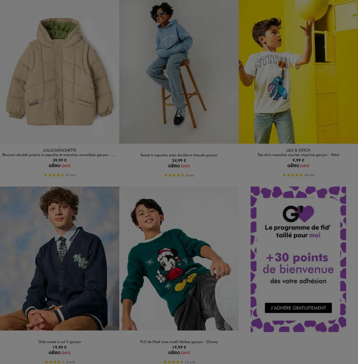 Catalogue Gémo 24.12.2025 - 06.01.2026