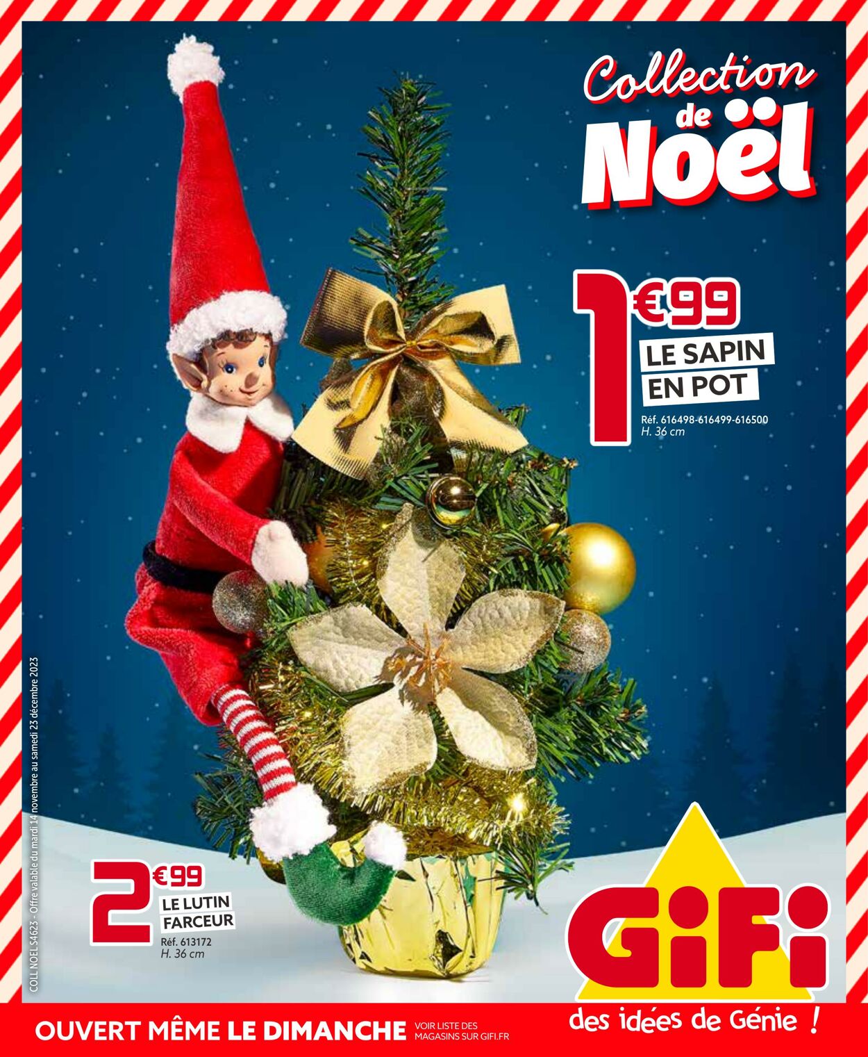 Catalogue GIFI - Collection de Noël 14 nov. 2023 - 23 déc. 2023