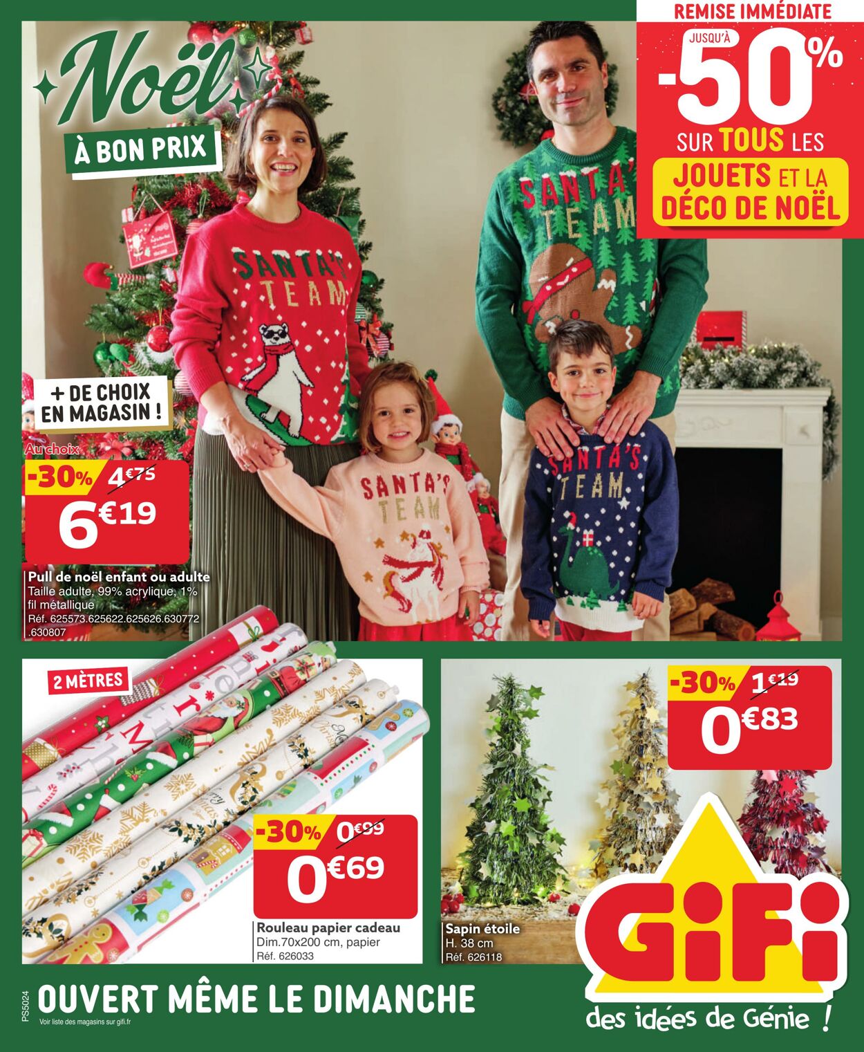 Catalogue GIFI - Noël à bon prix 15 déc. 2024 - 15 déc. 2024