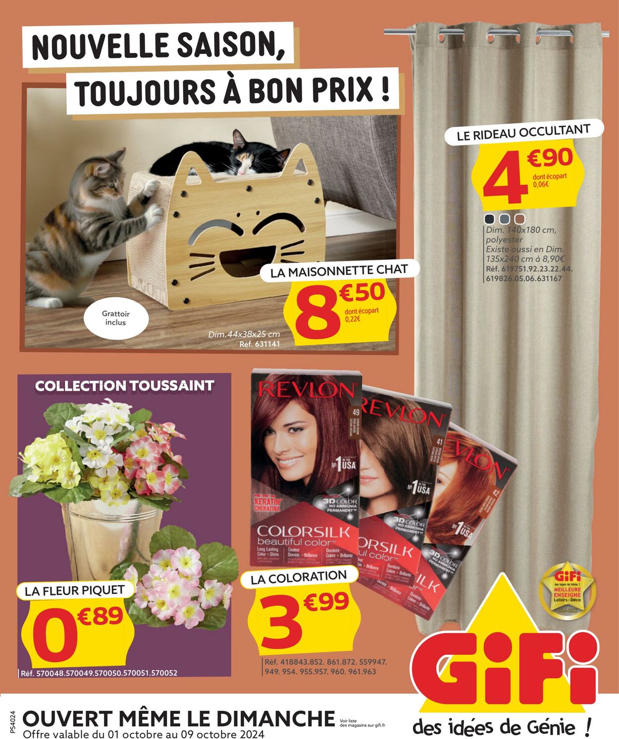 Catalogue GIFI - Nouvelle saison, toujours à bon prix ! 1 oct. 2024 - 9 oct. 2024