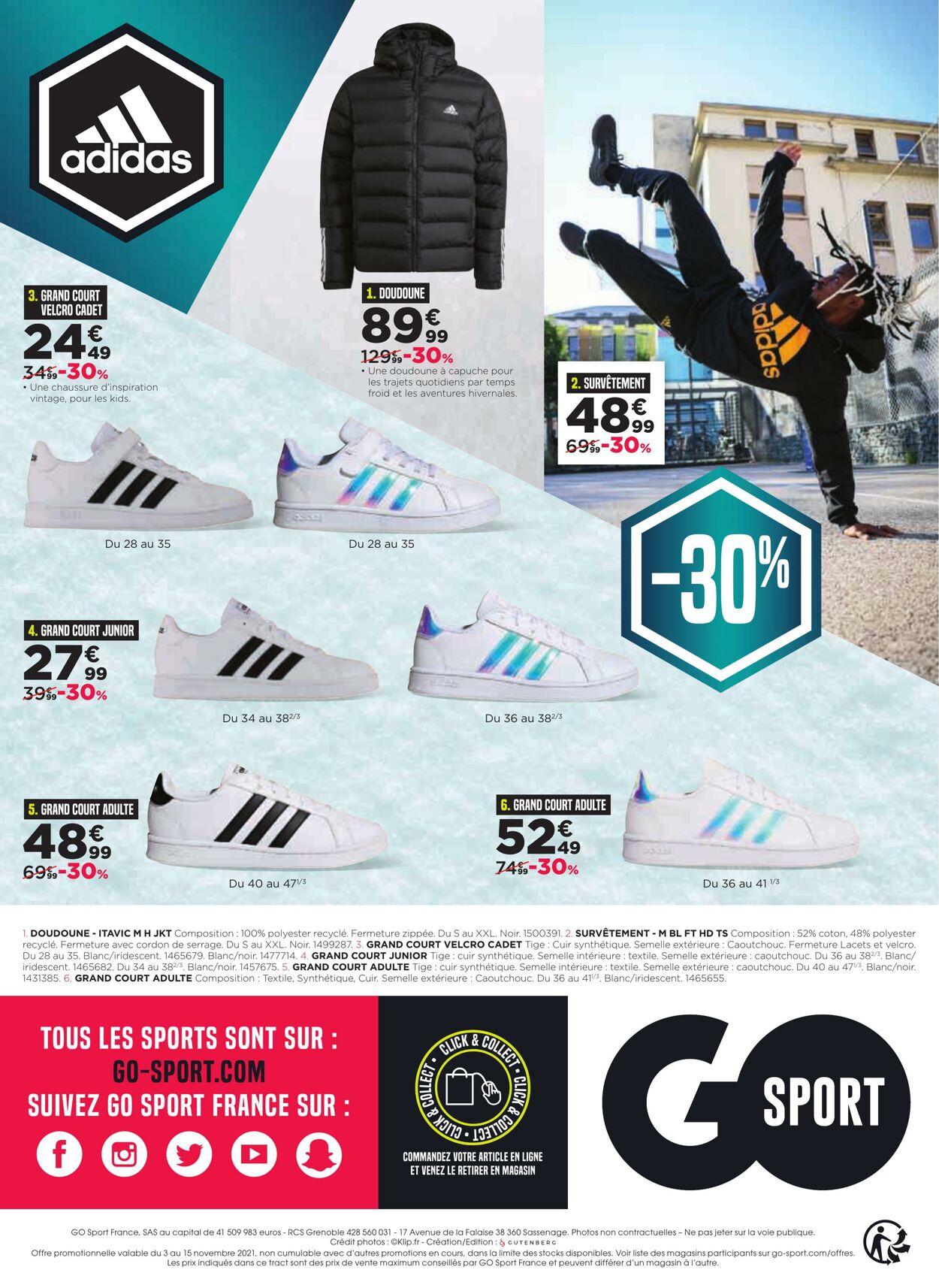 Catalogue Go Sport 03.11.2021 - 31.12.2021