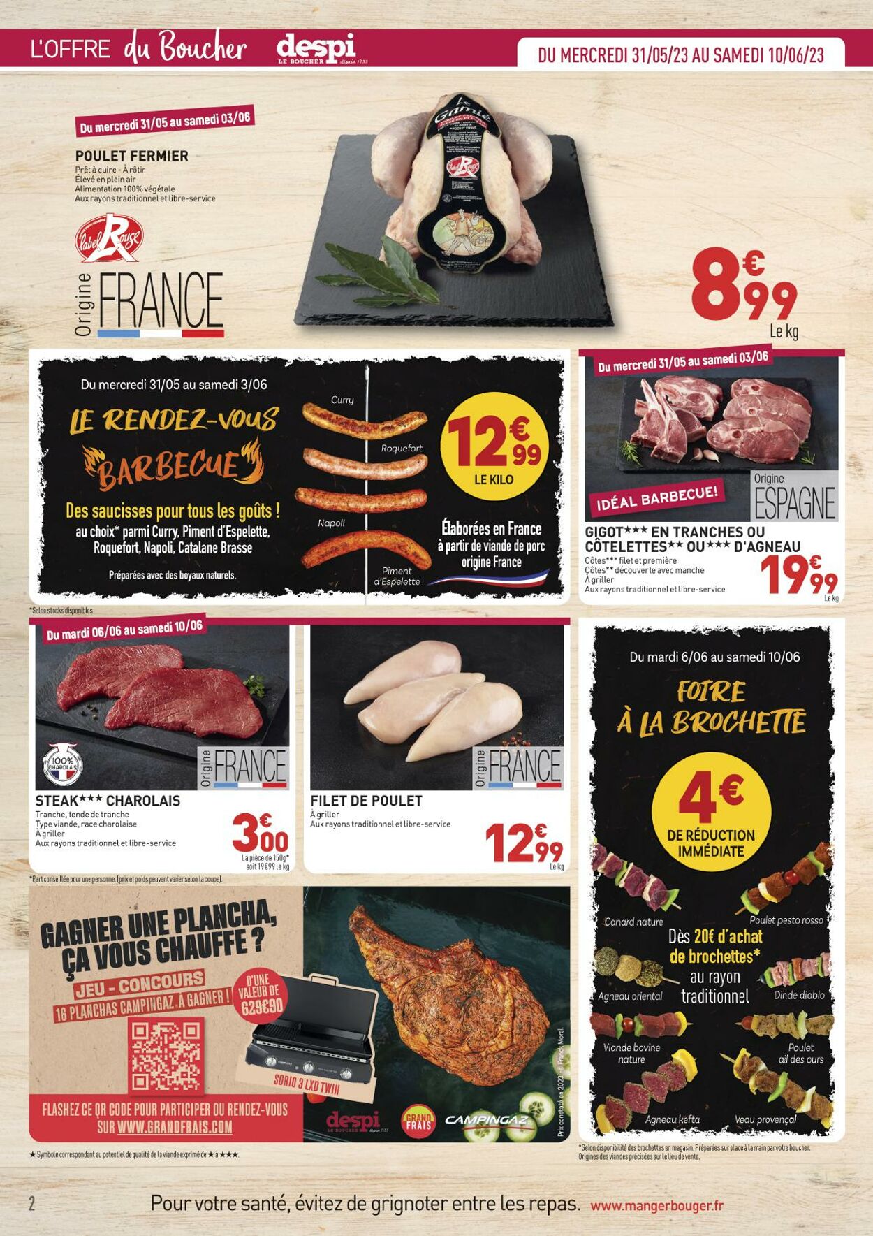 Catalogue Grand Frais 31.05.2023 - 11.06.2023