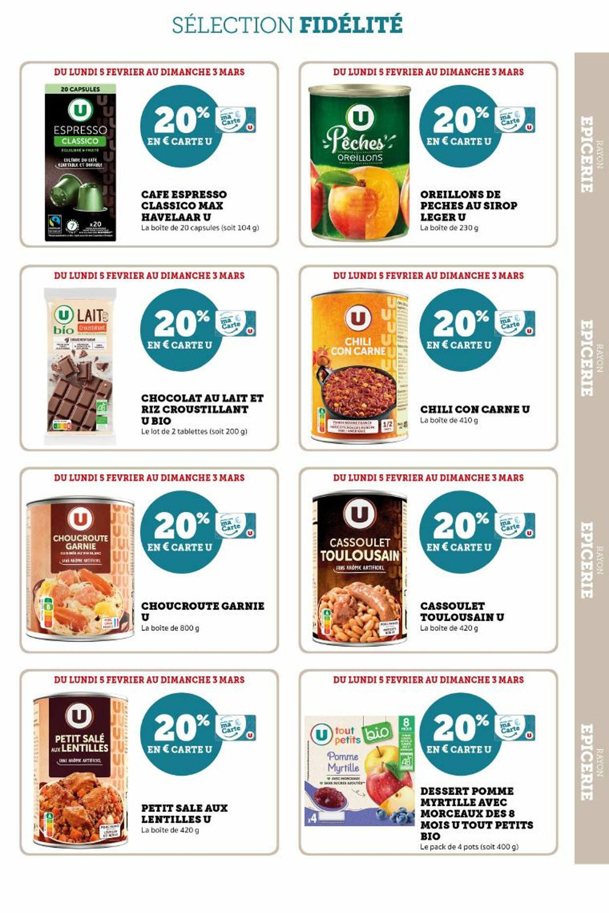 Catalogue Magasins U 05.02.2024 - 03.03.2024