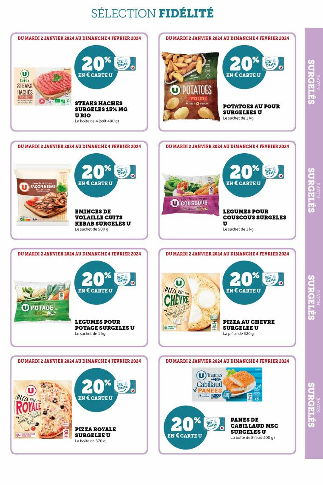 Catalogue Magasins U 02.01.2024 - 04.02.2024