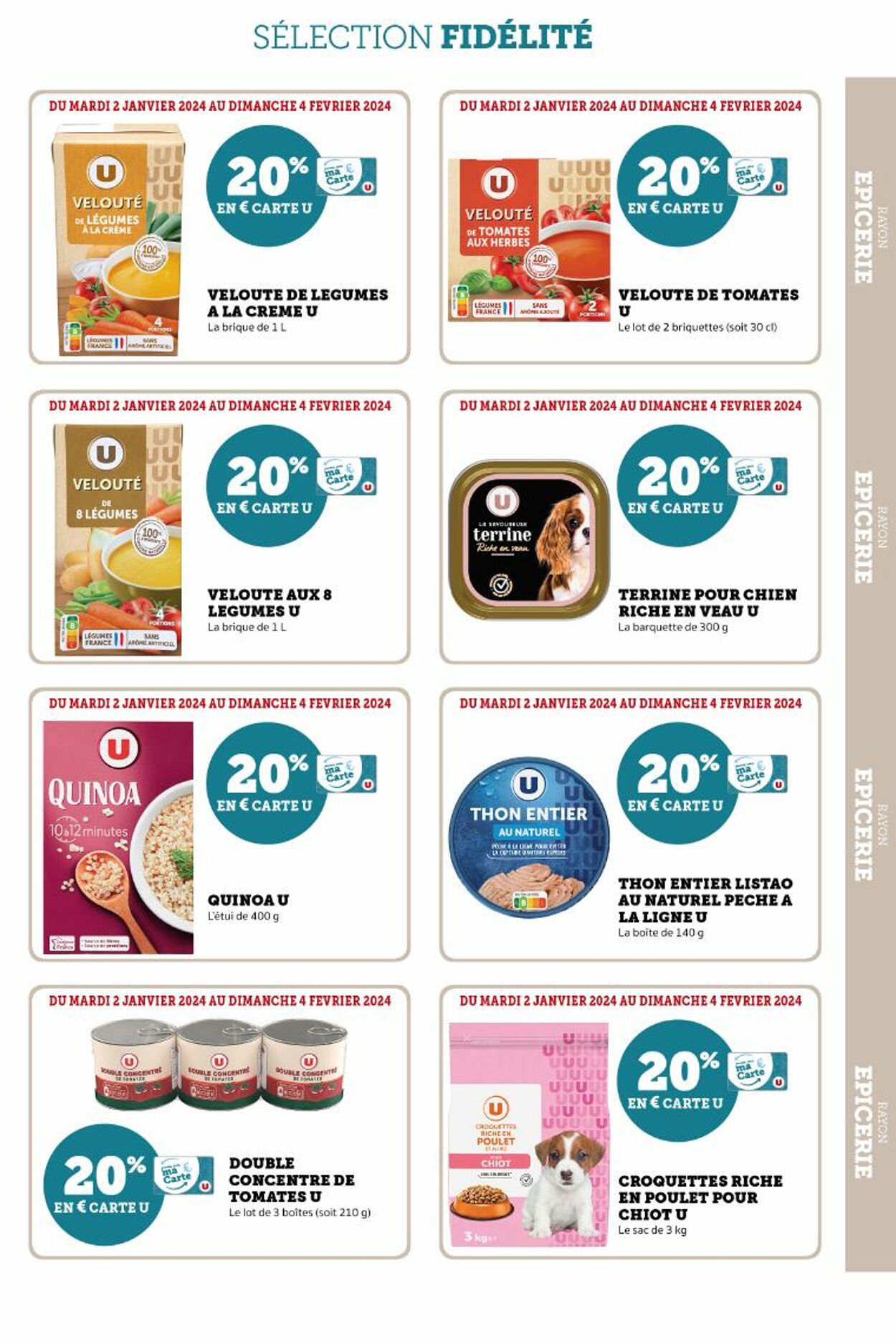 Catalogue Magasins U 02.01.2024 - 04.02.2024