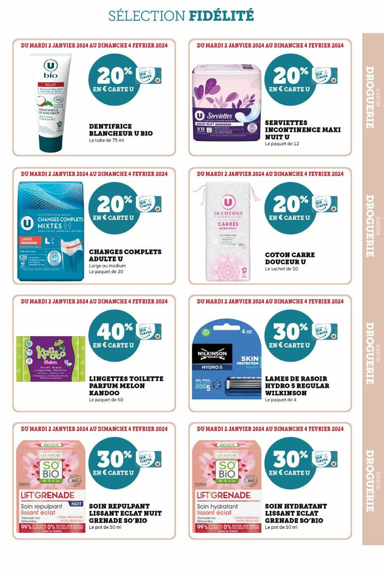 Catalogue Magasins U 02.01.2024 - 04.02.2024