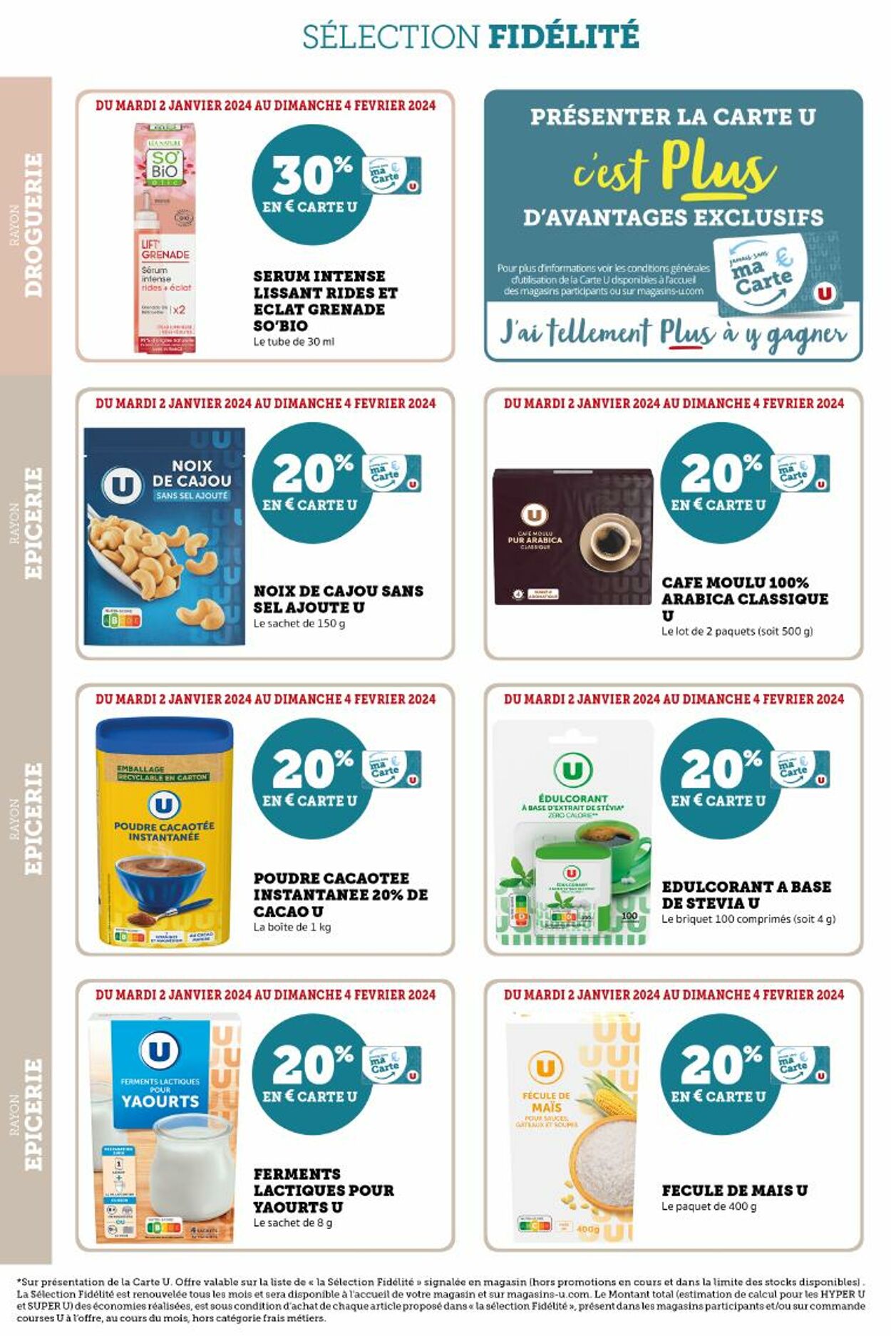 Catalogue Magasins U 02.01.2024 - 04.02.2024