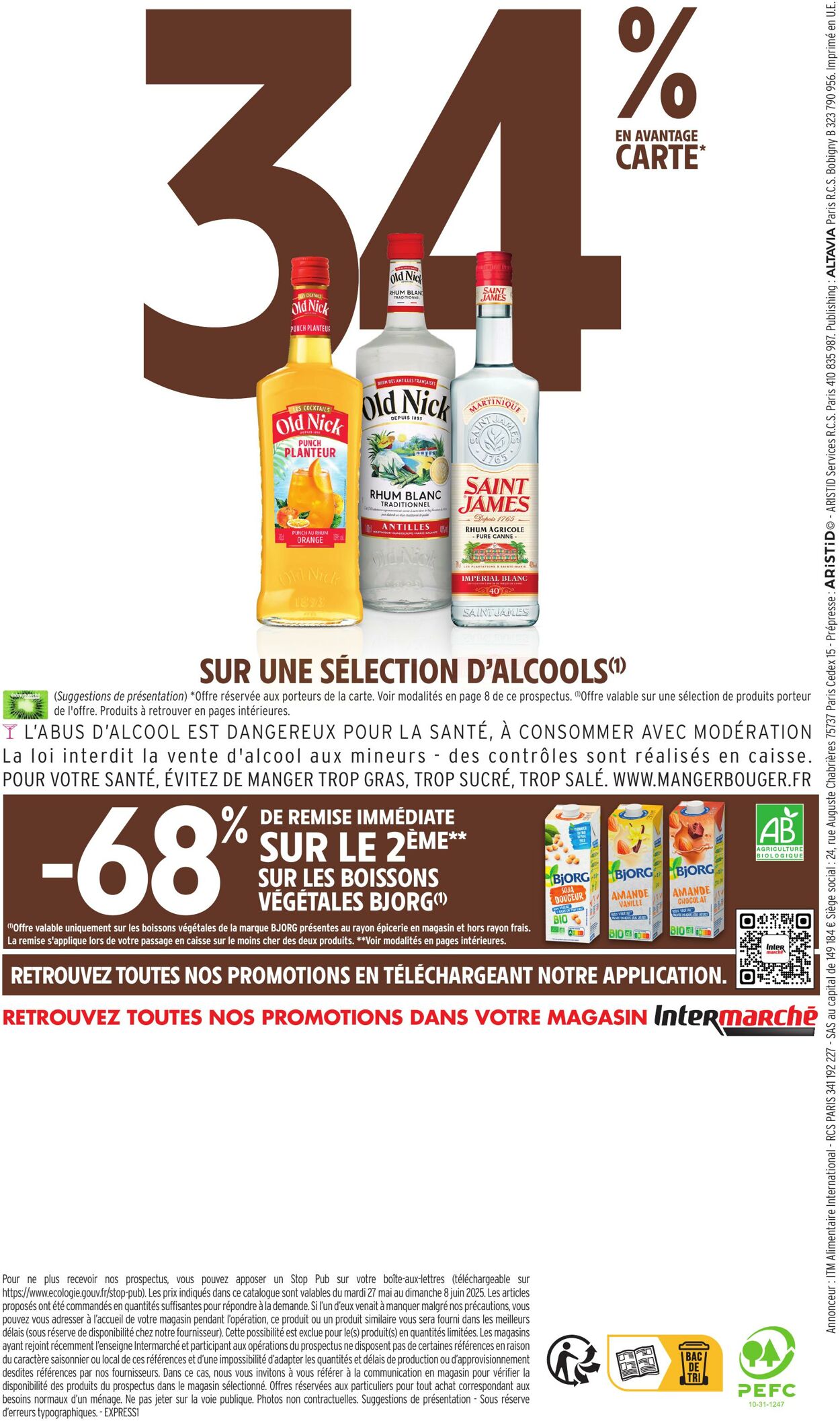 Catalogue Intermarché 27.05.2025 - 08.06.2025
