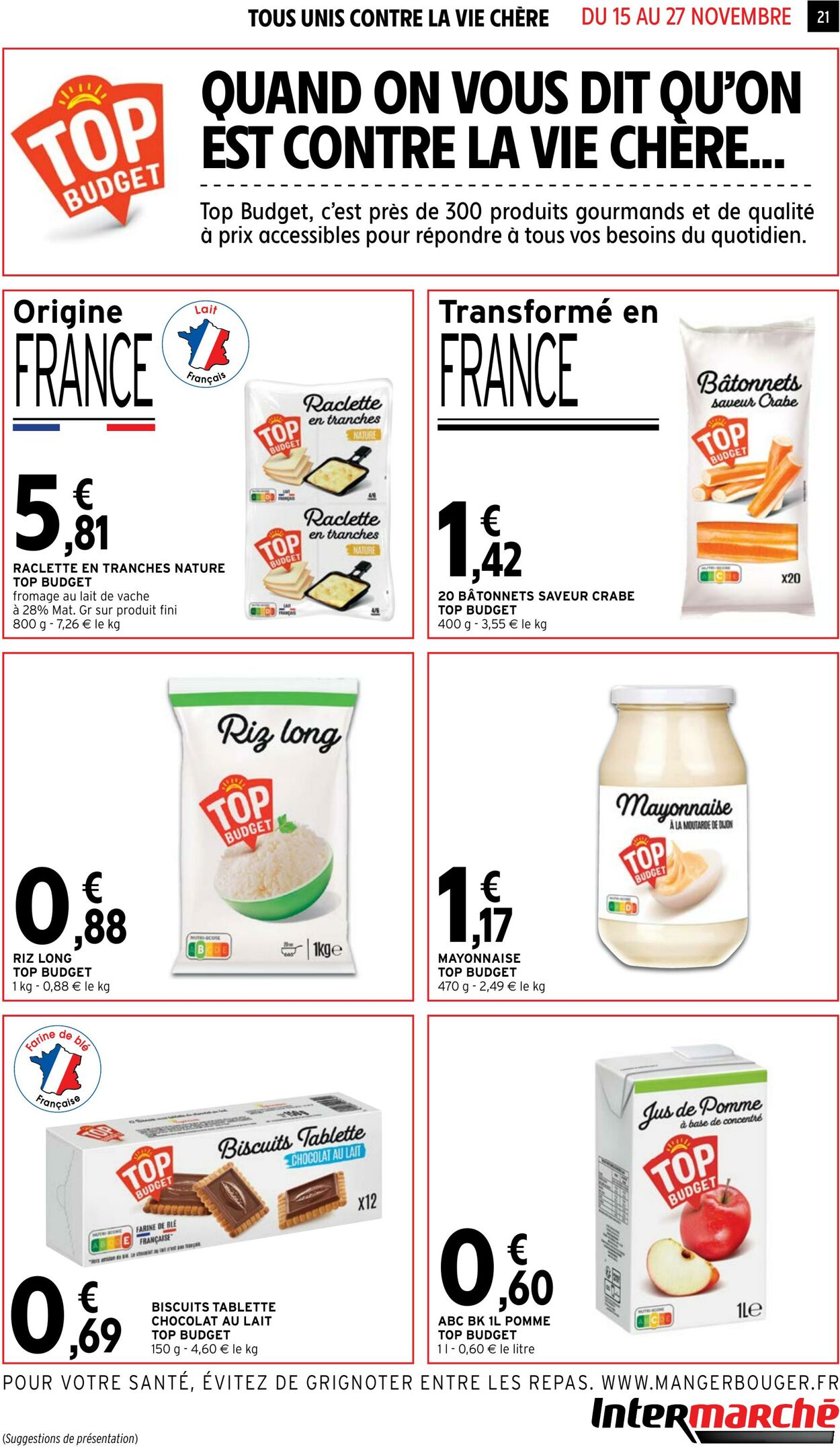 Catalogue Intermarché 15.11.2022 - 27.11.2022