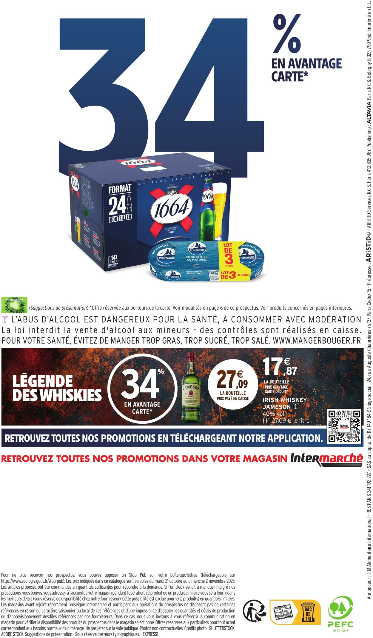 Catalogue Intermarché 21.10.2025 - 02.11.2025