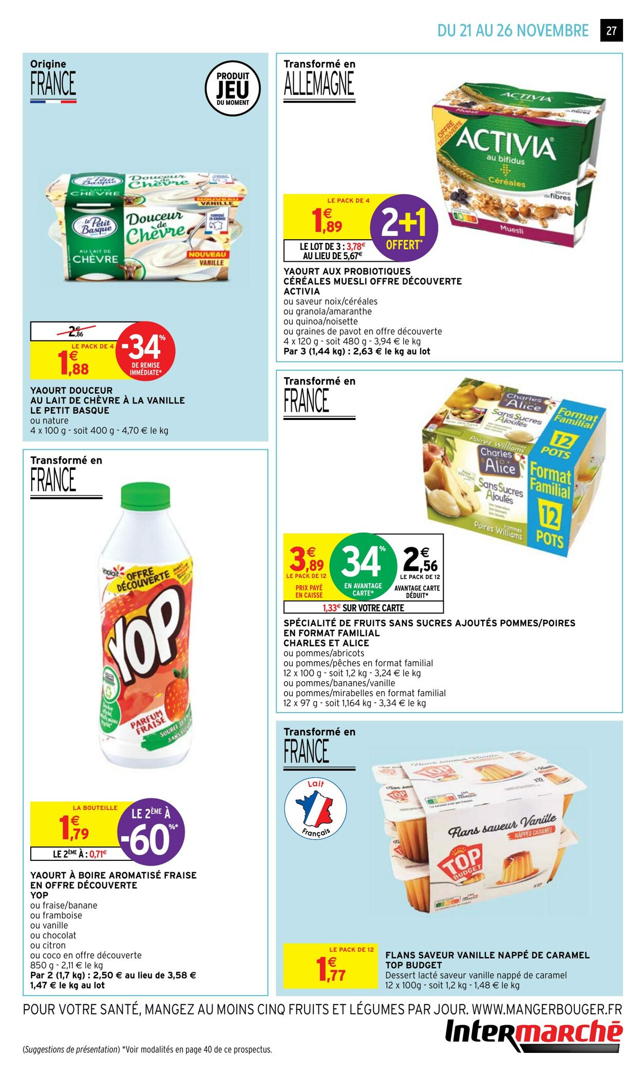 Catalogue Intermarché 21.11.2023 - 26.11.2023