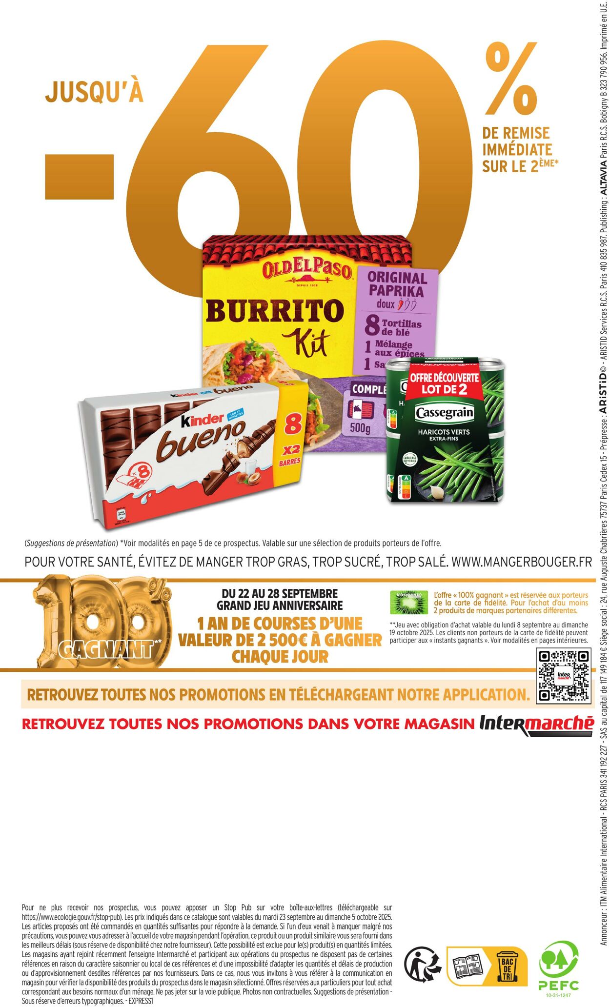Catalogue Intermarché 23.09.2025 - 05.10.2025