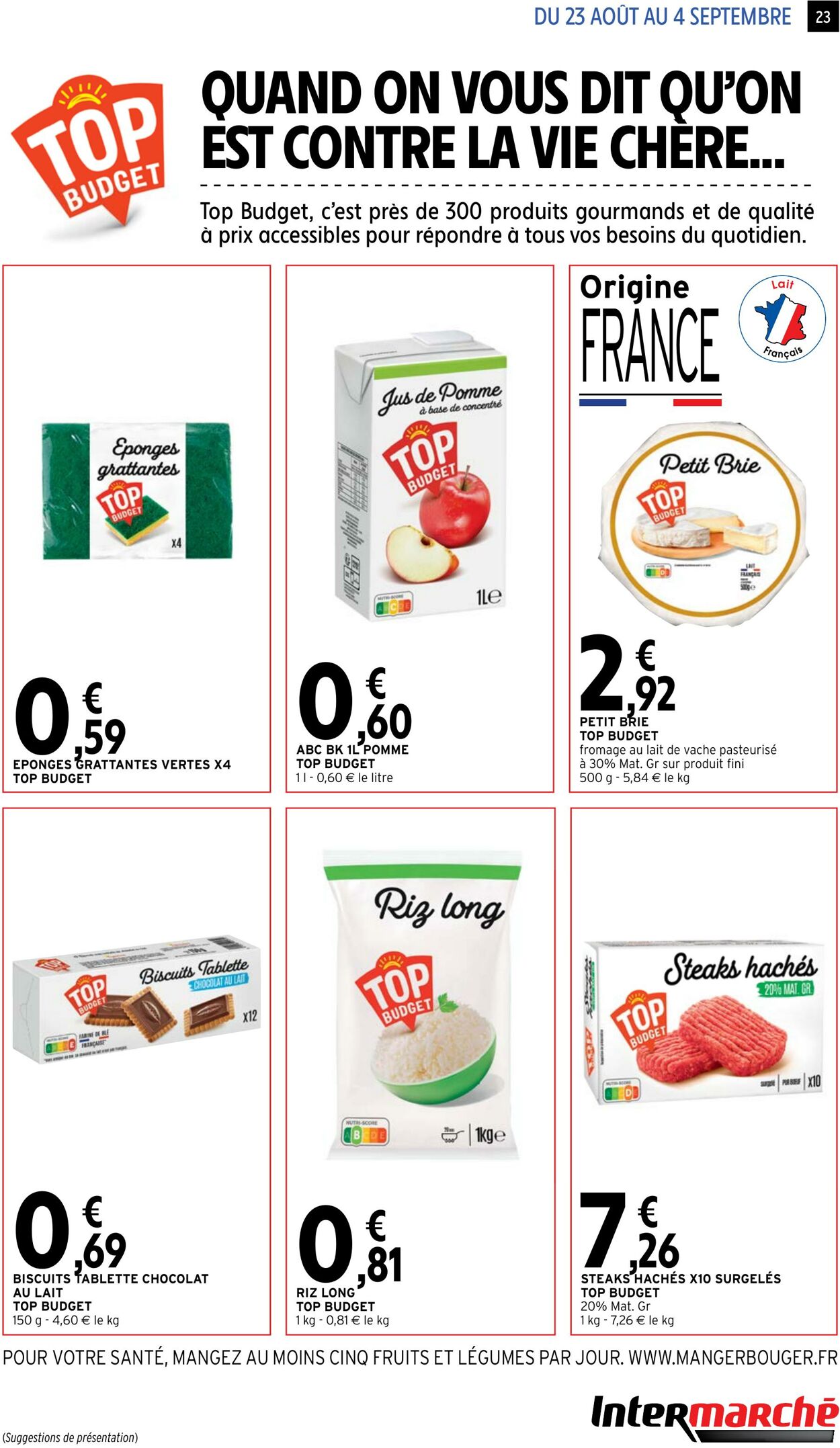 Catalogue Intermarché 23.08.2022 - 04.09.2022