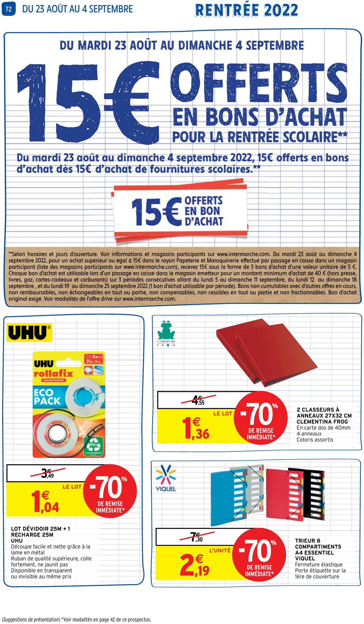 Catalogue Intermarché 23.08.2022 - 04.09.2022