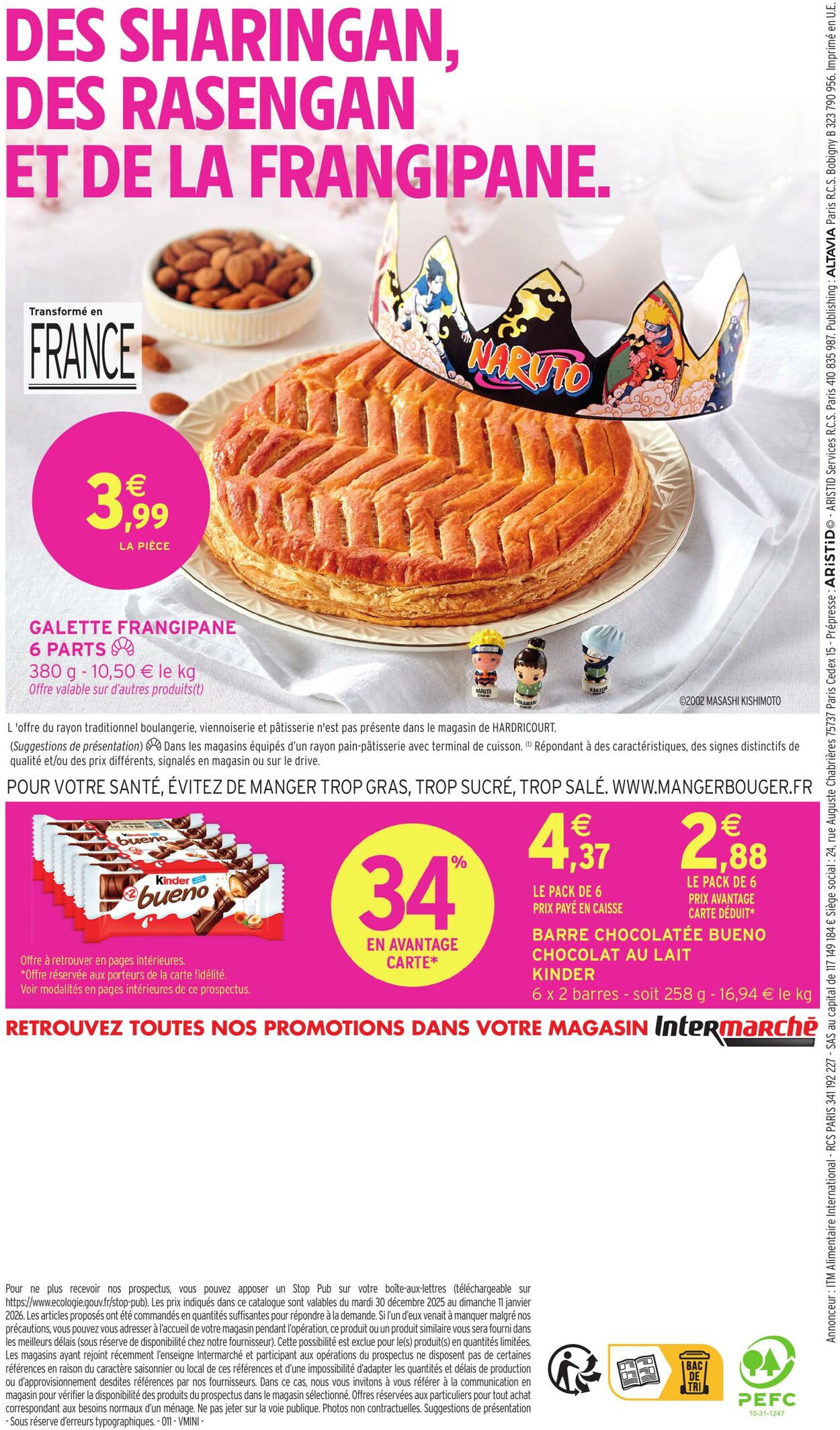 Catalogue Intermarché 30.12.2025 - 11.01.2026