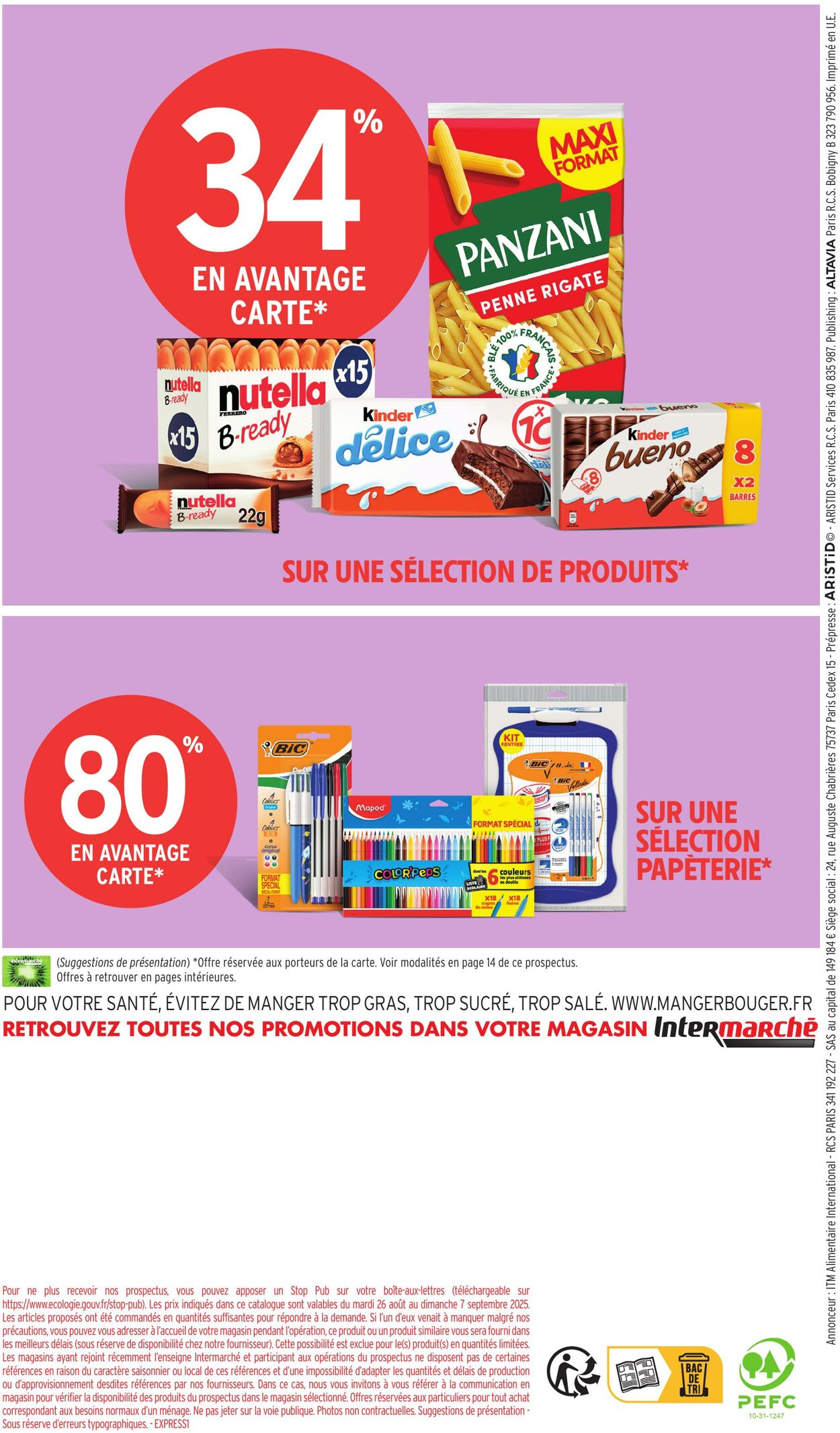 Catalogue Intermarché 26.08.2025 - 07.09.2025
