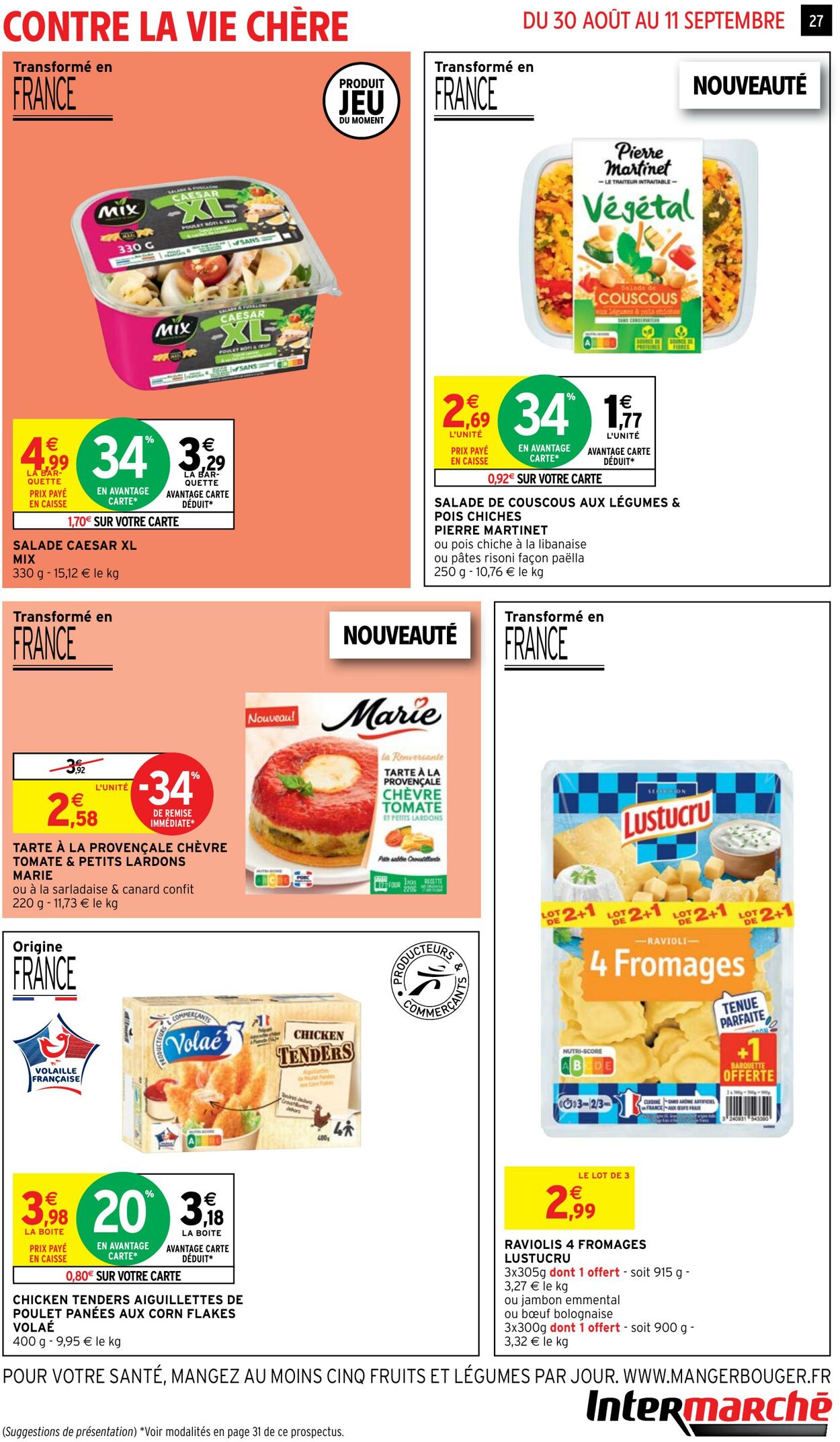 Catalogue Intermarché 30.08.2022 - 11.09.2022