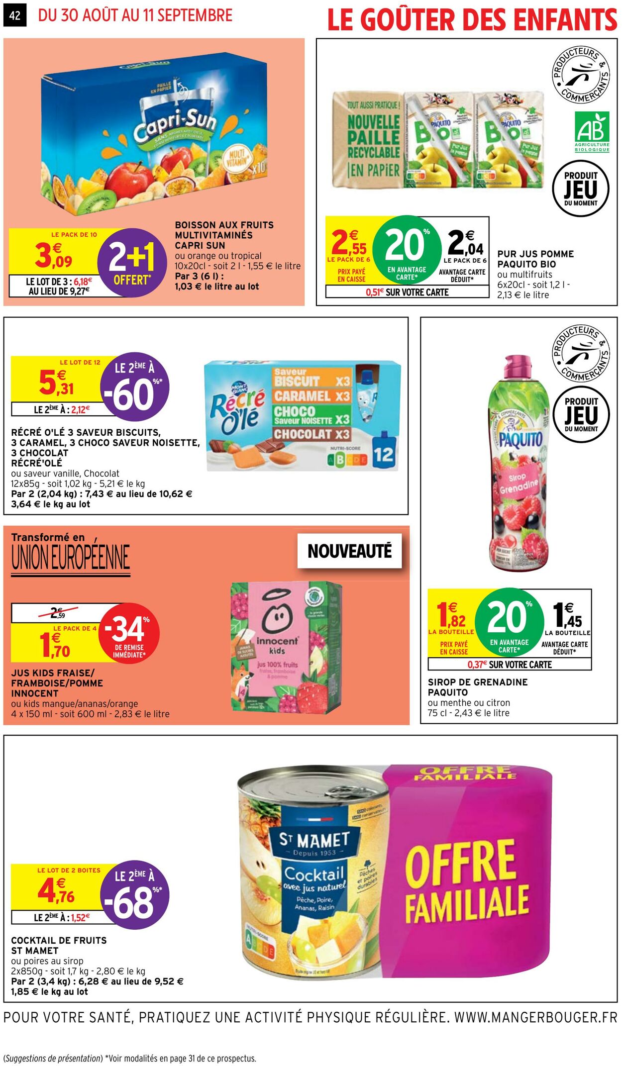 Catalogue Intermarché 30.08.2022 - 11.09.2022