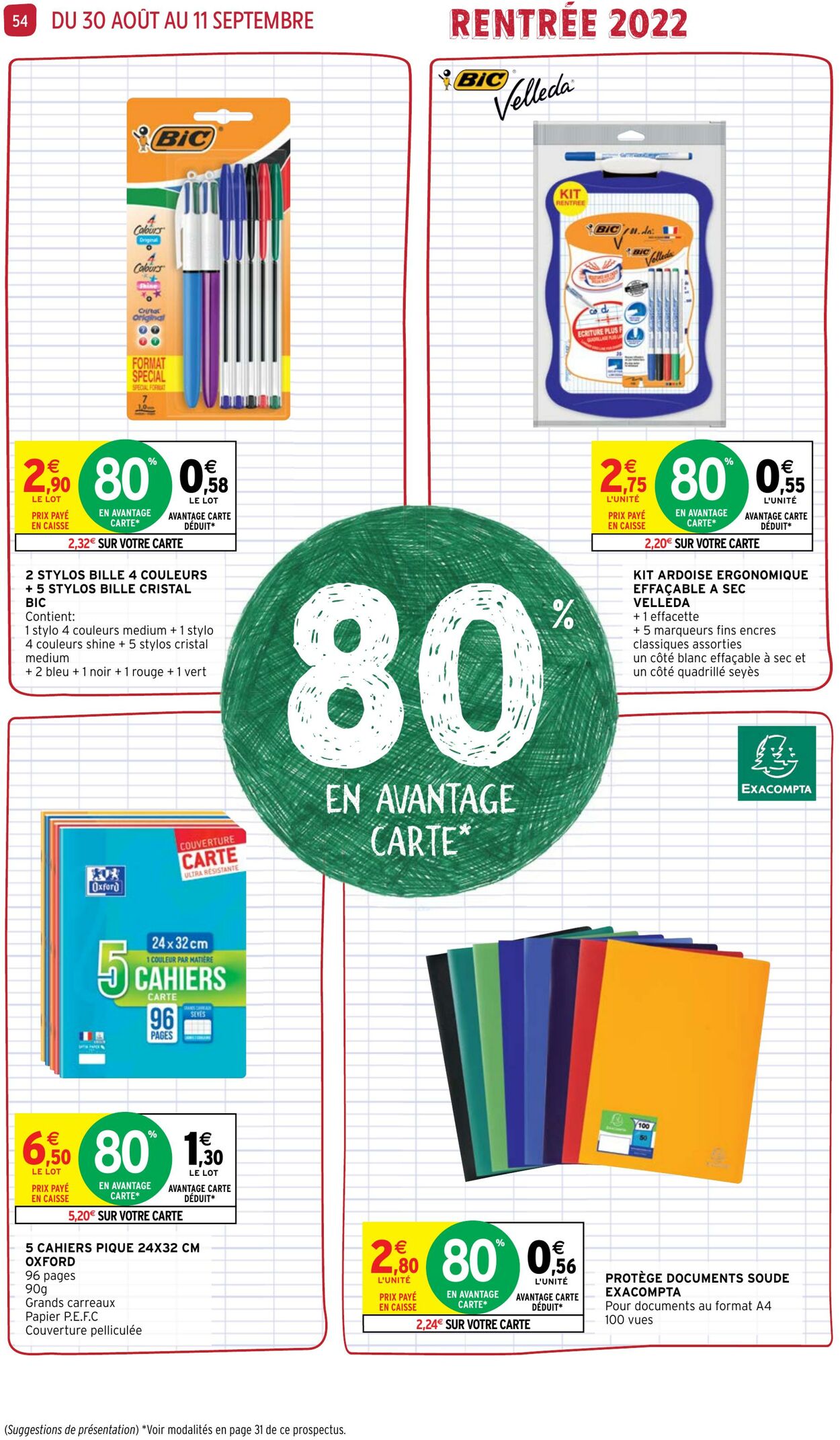 Catalogue Intermarché 30.08.2022 - 11.09.2022