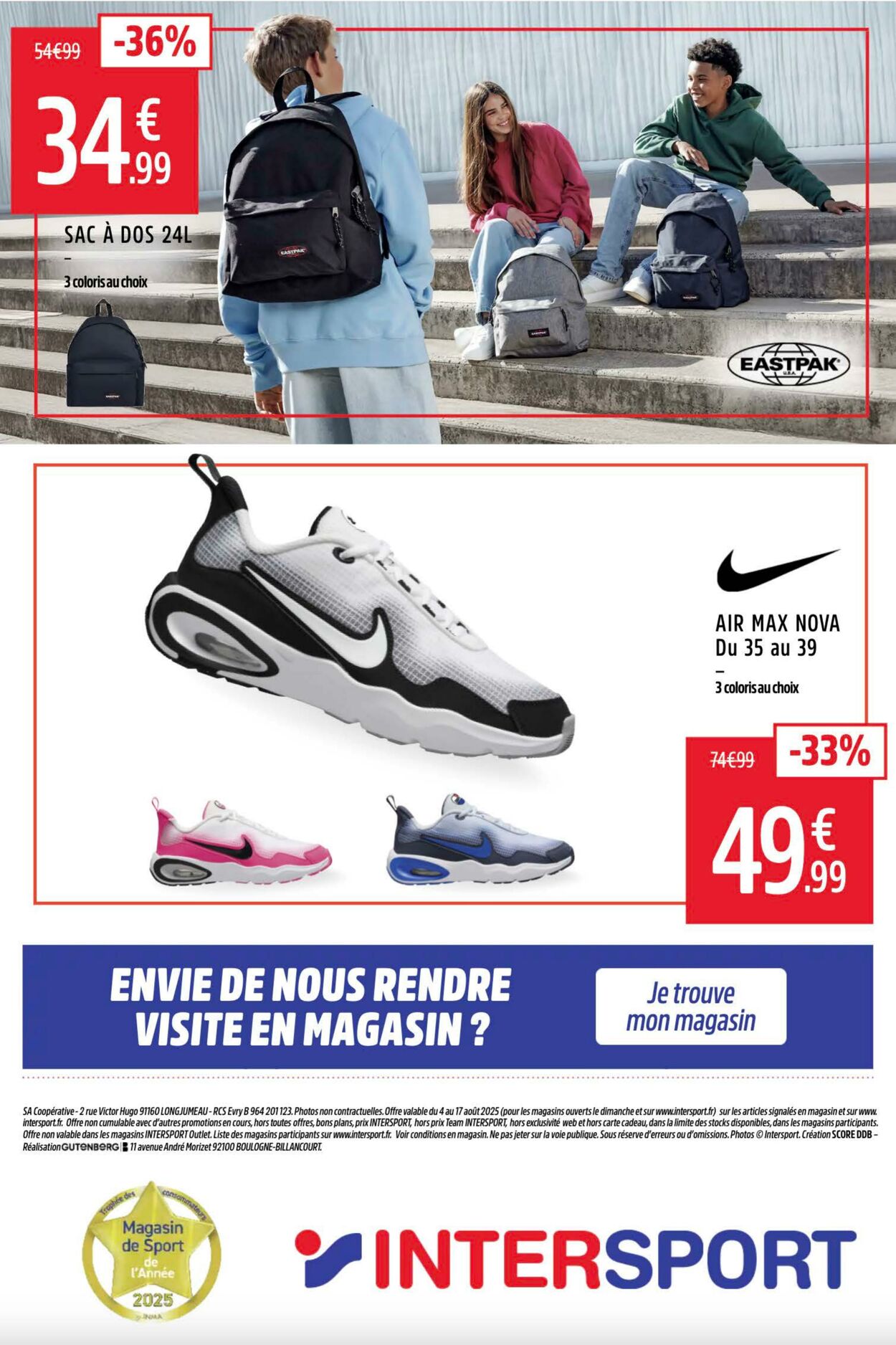 Catalogue Intersport 04.08.2025 - 18.08.2025