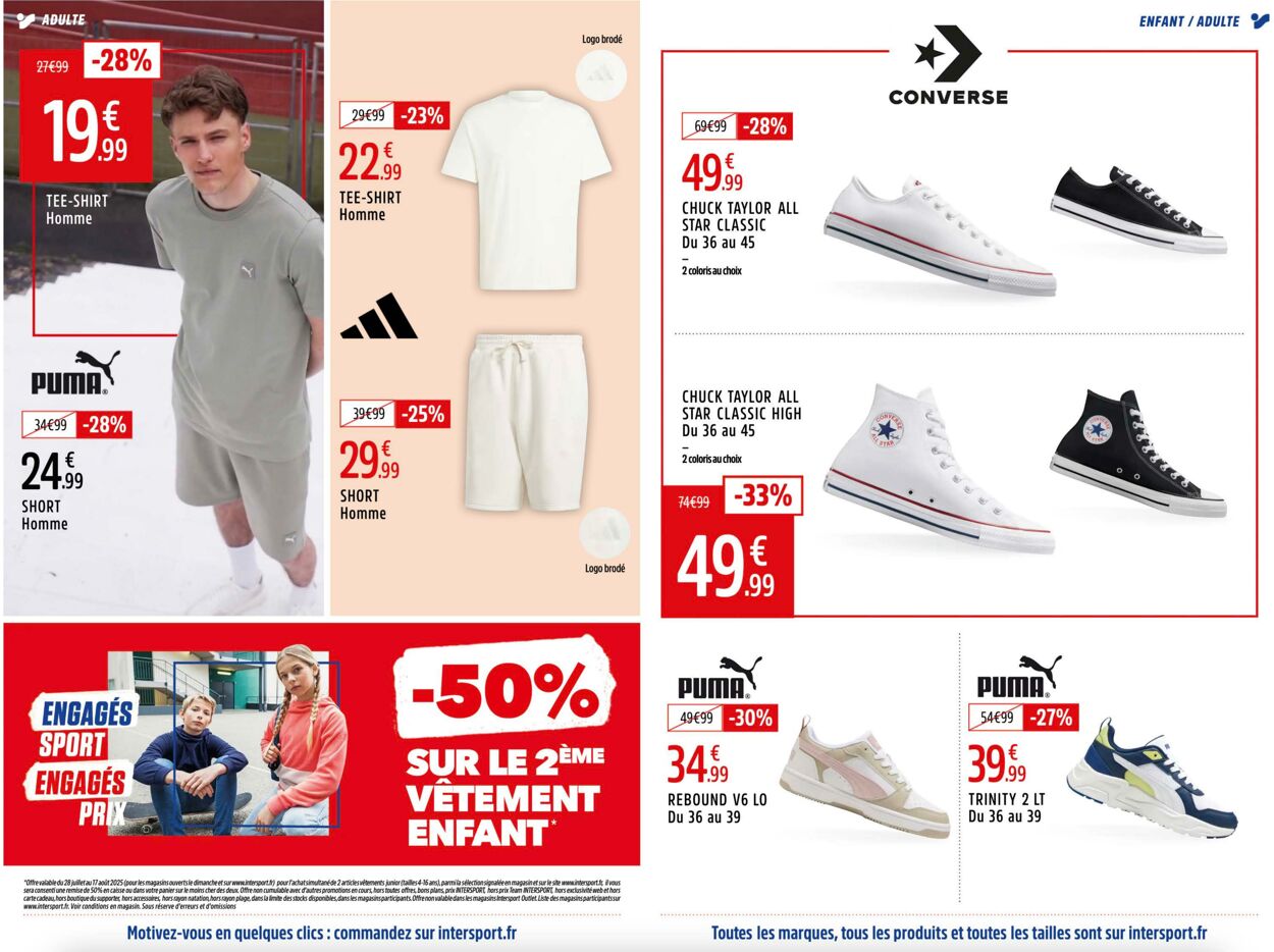Catalogue Intersport 04.08.2025 - 18.08.2025
