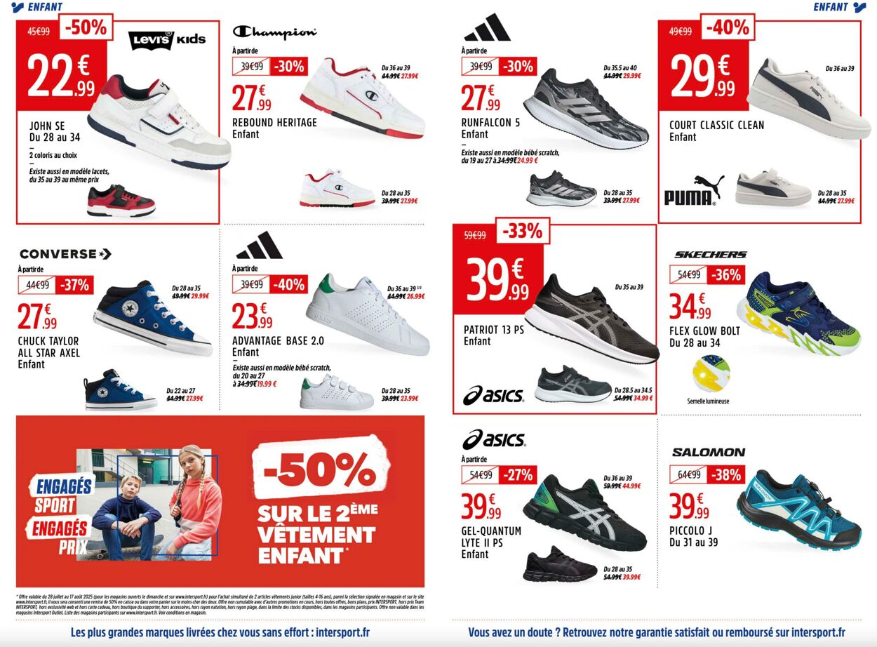 Catalogue Intersport 25.07.2025 - 08.08.2025