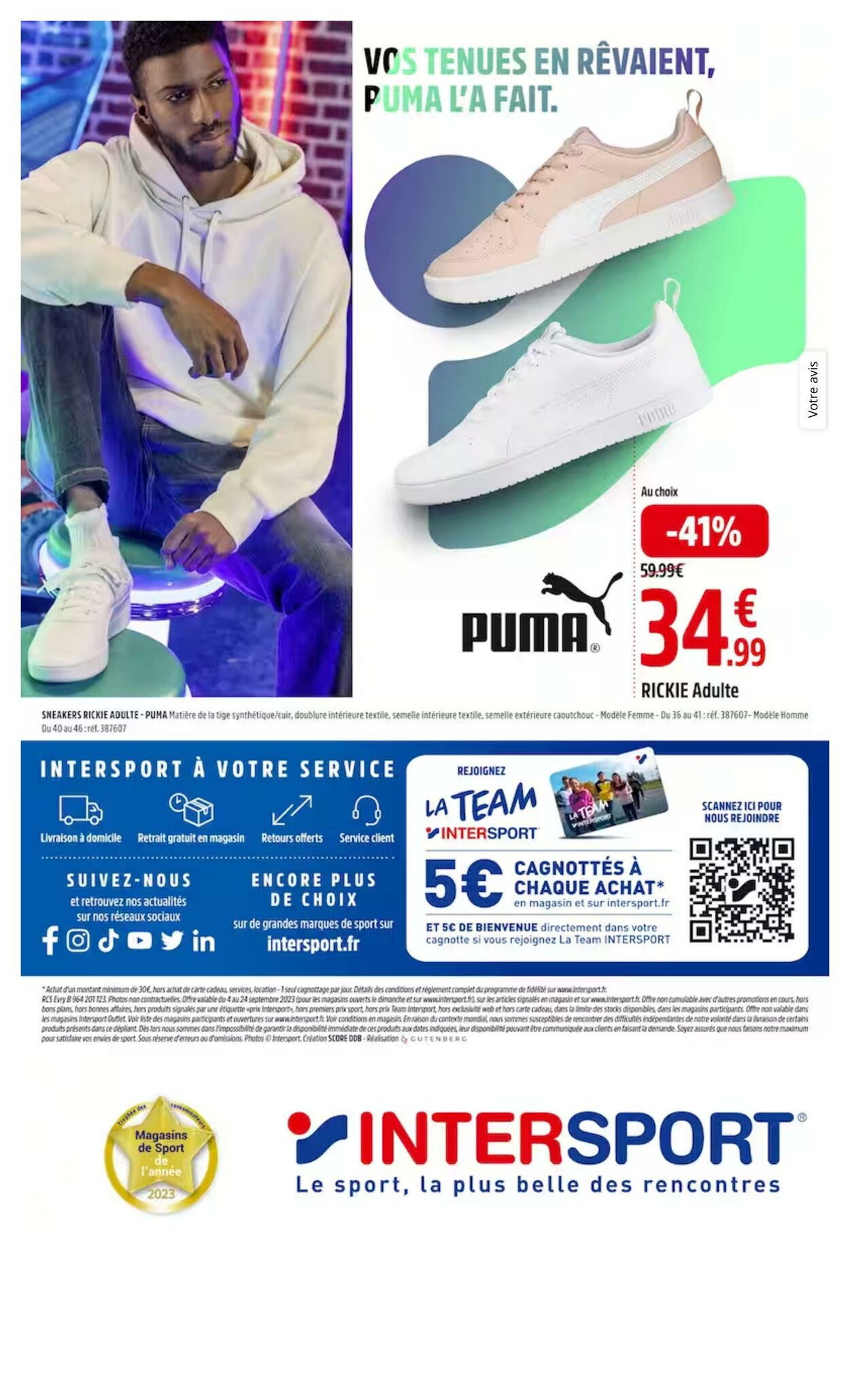 Catalogue Intersport 18.09.2023 - 01.10.2023