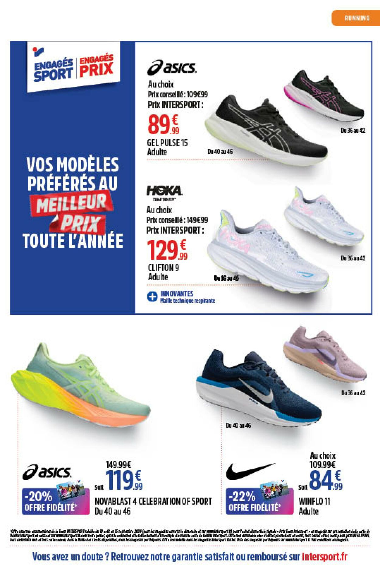 Catalogue Intersport 19.08.2024 - 15.09.2024