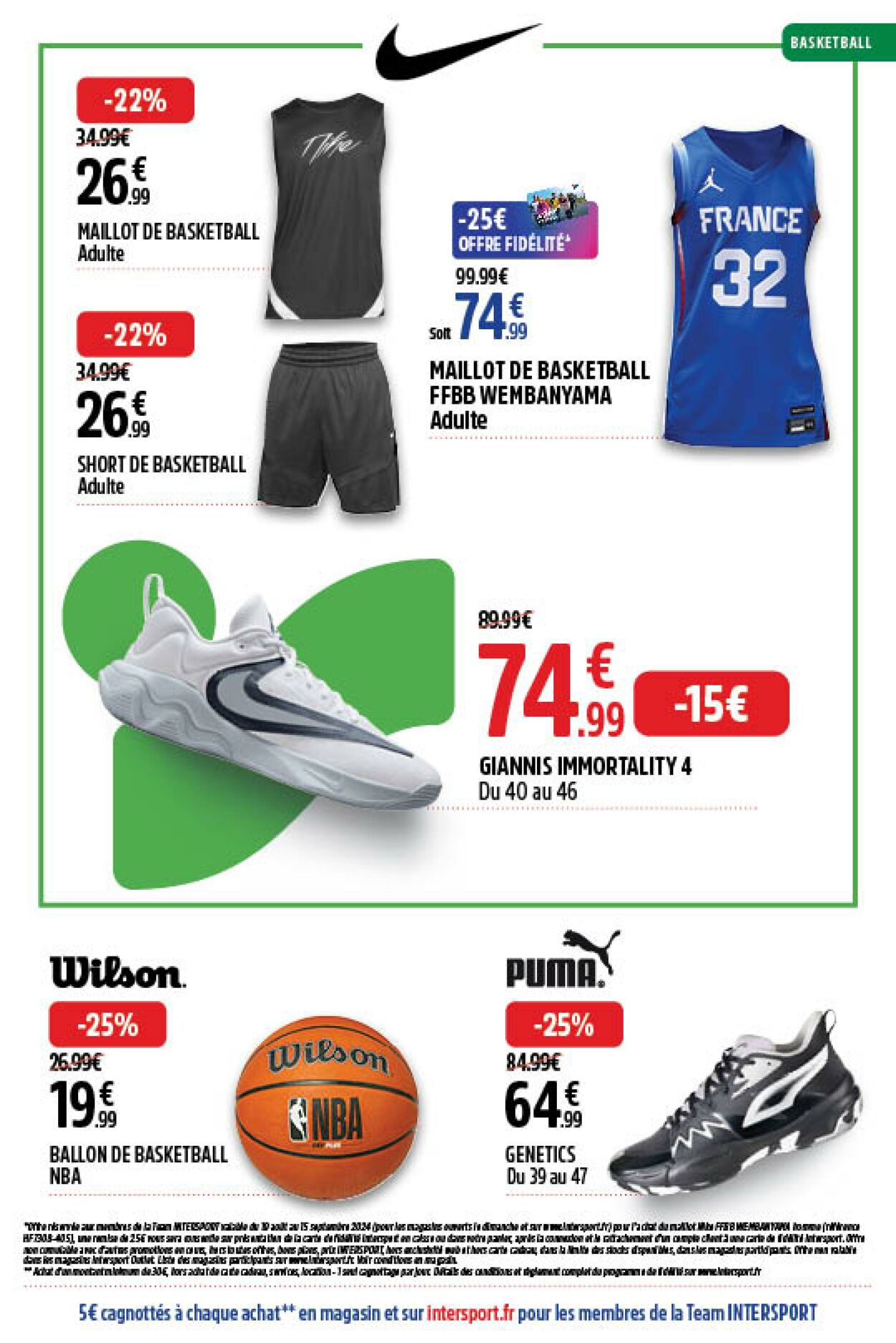 Catalogue Intersport 19.08.2024 - 15.09.2024