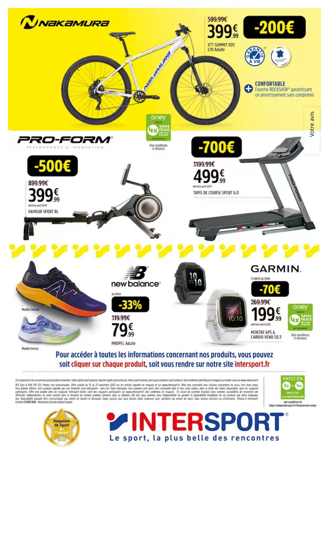 Catalogue Intersport 13.11.2023 - 27.11.2023