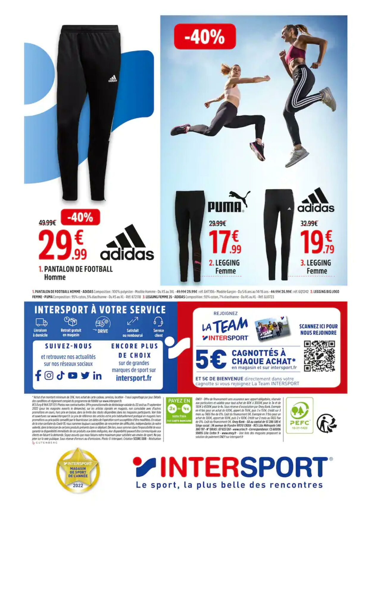 Catalogue Intersport 22.08.2022 - 10.09.2022