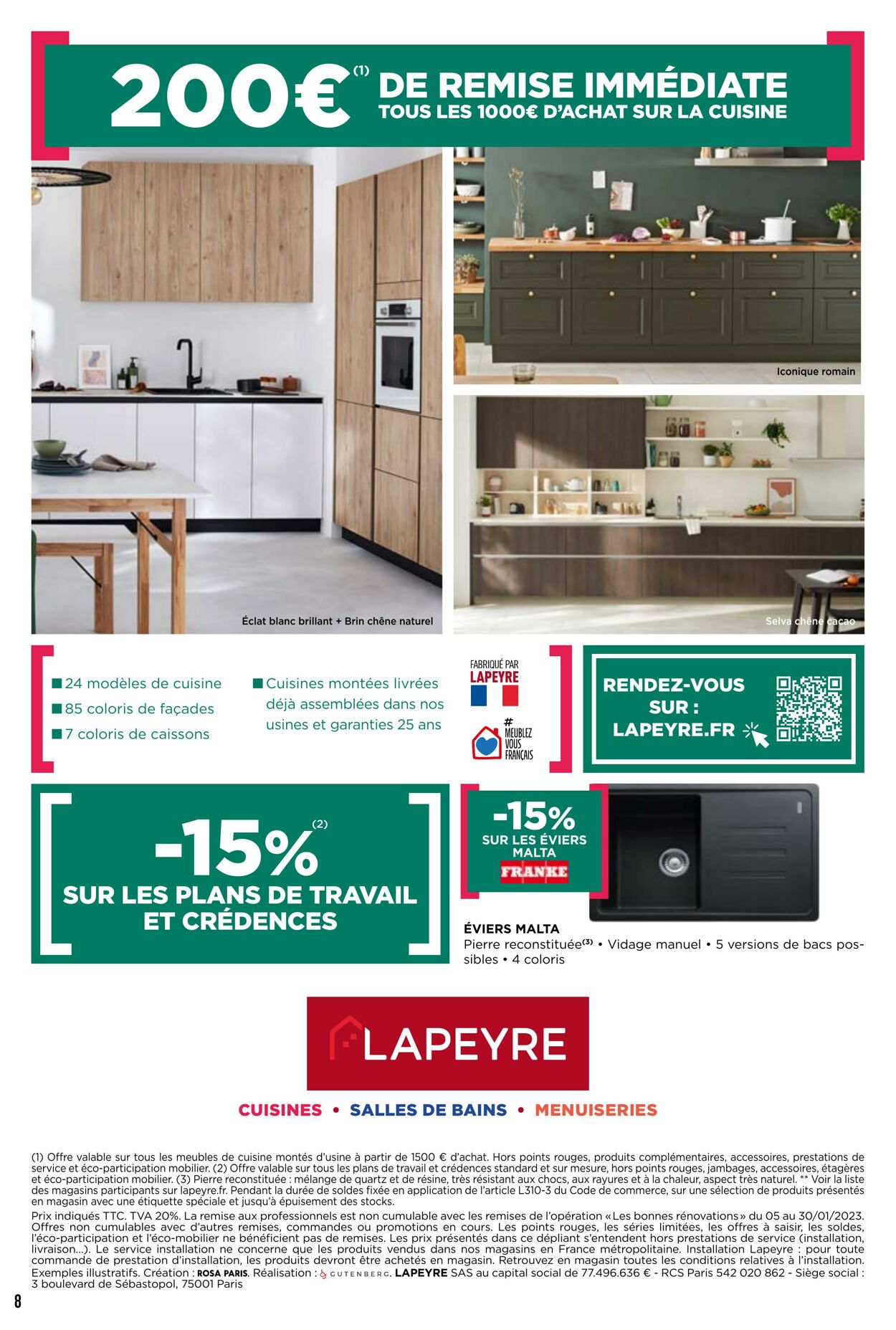 Catalogue Lapeyre 05.01.2023 - 30.01.2023