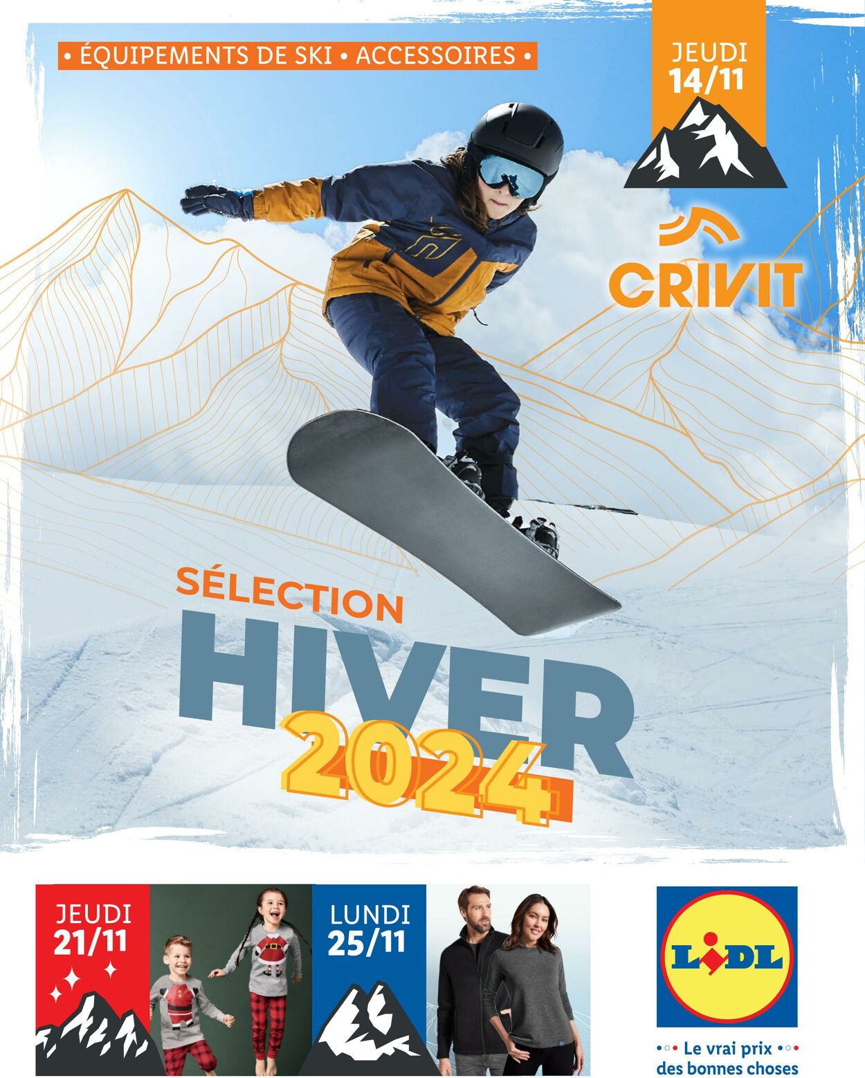 Catalogue Lidl - Équipements de ski et accessoires 11 nov. 2024 - 24 nov. 2024