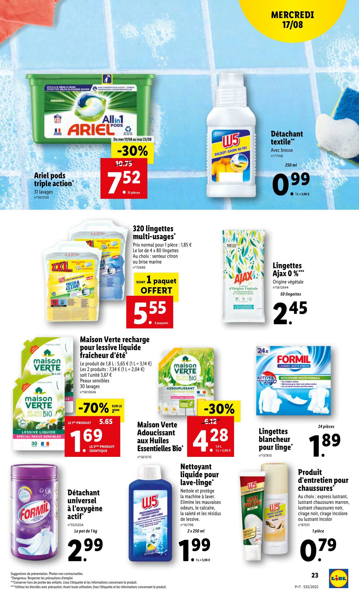 Catalogue Lidl 17.08.2022 - 23.08.2022