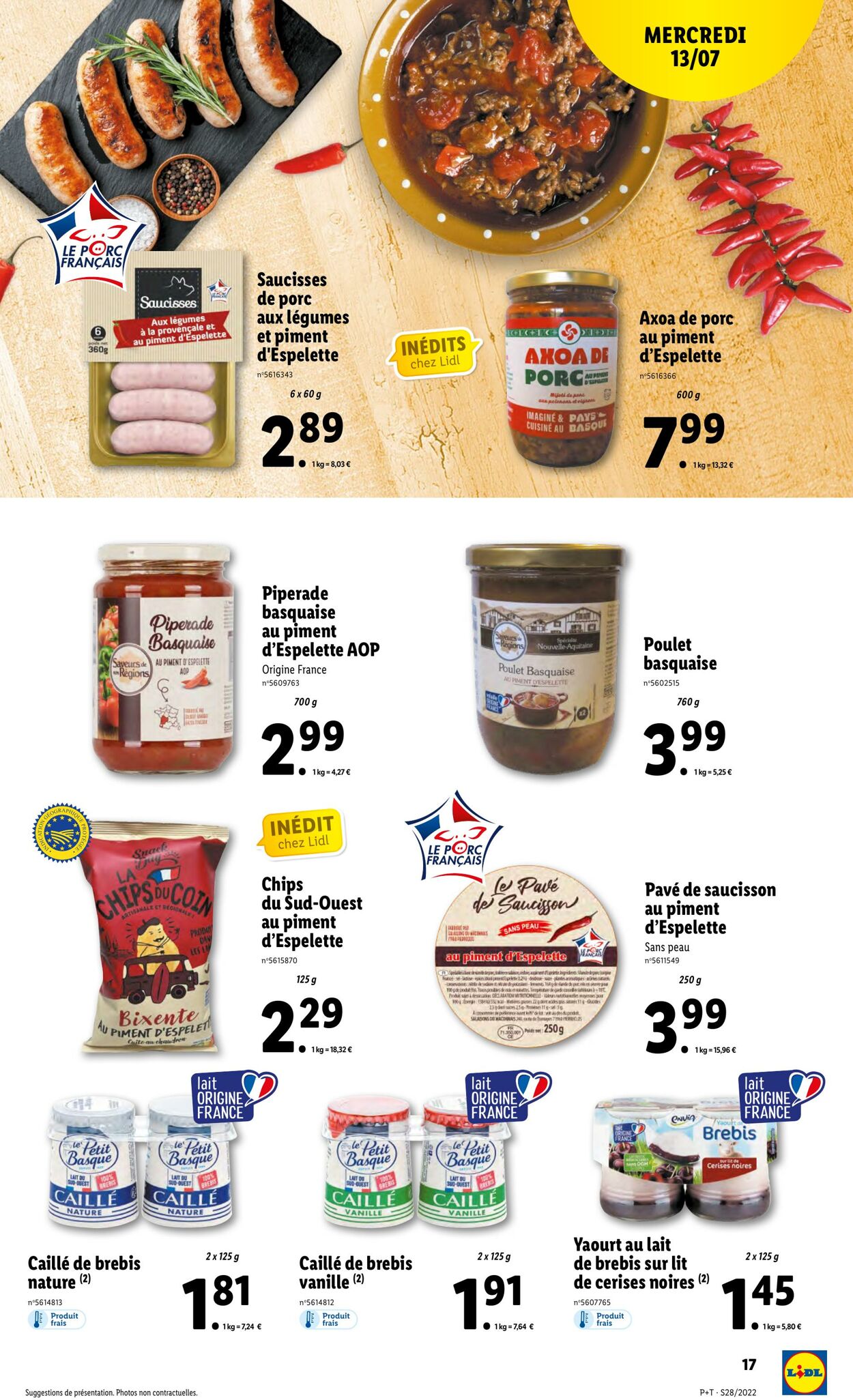 Catalogue Lidl 13.07.2022 - 19.07.2022