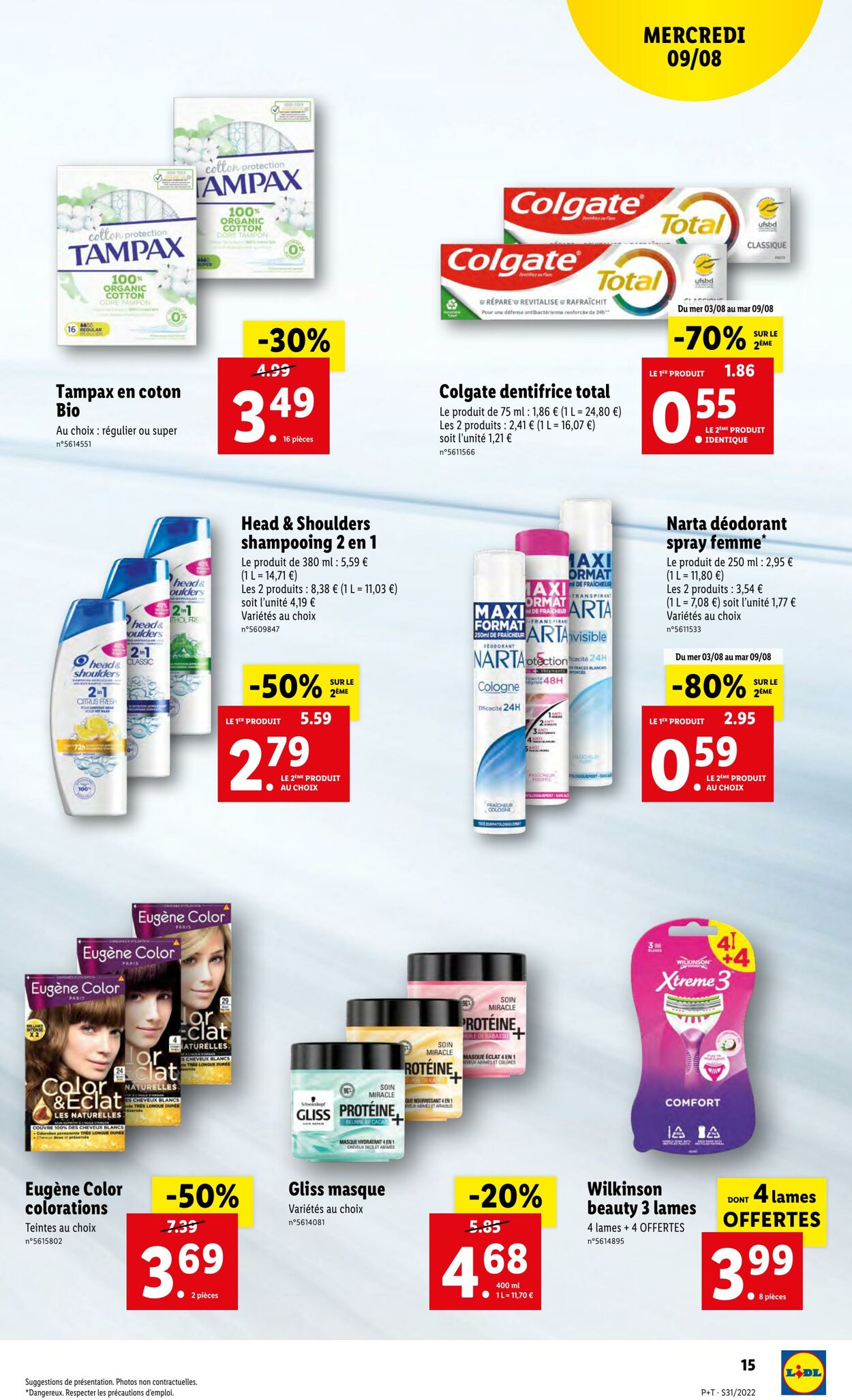 Catalogue Lidl 03.08.2022 - 09.08.2022